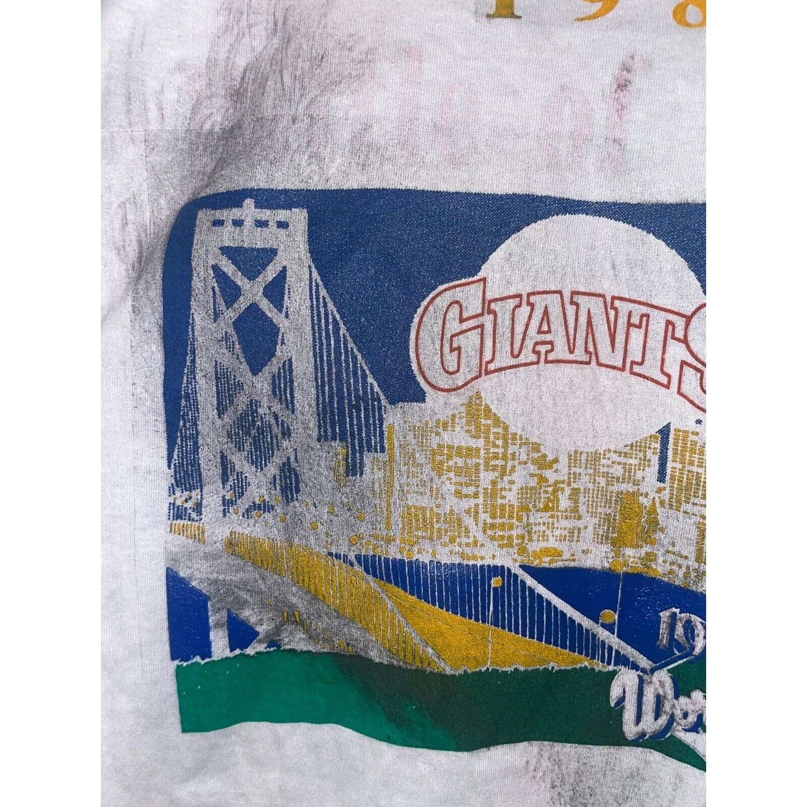 Jerzees Vintage World Series Shirt Giants Oakland A's MLB Baseball S Size US S / EU 44-46 / 1 - 3 Thumbnail