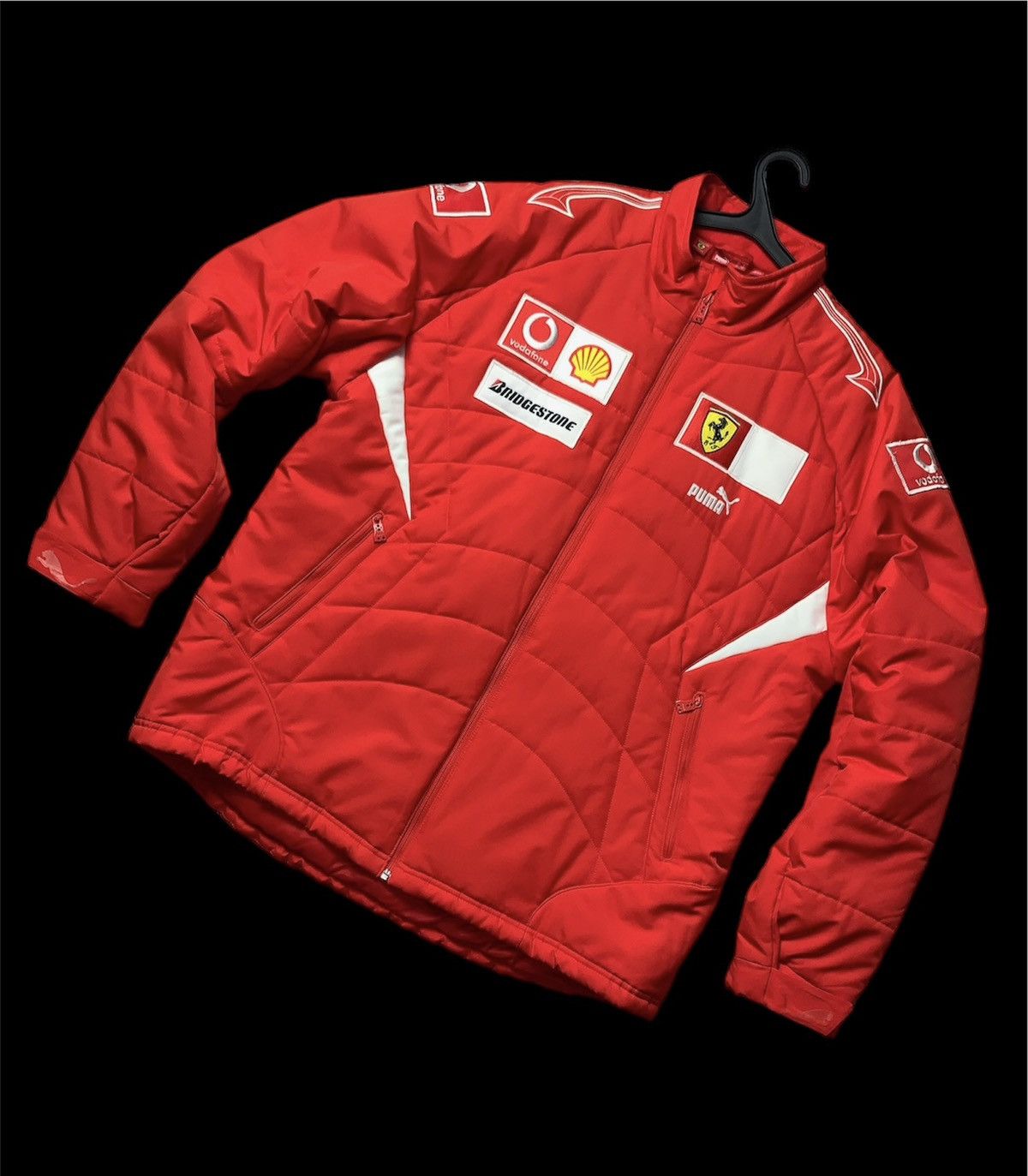 image of Vintage Ferrari Jacket Puma Size XL in Red, Men's