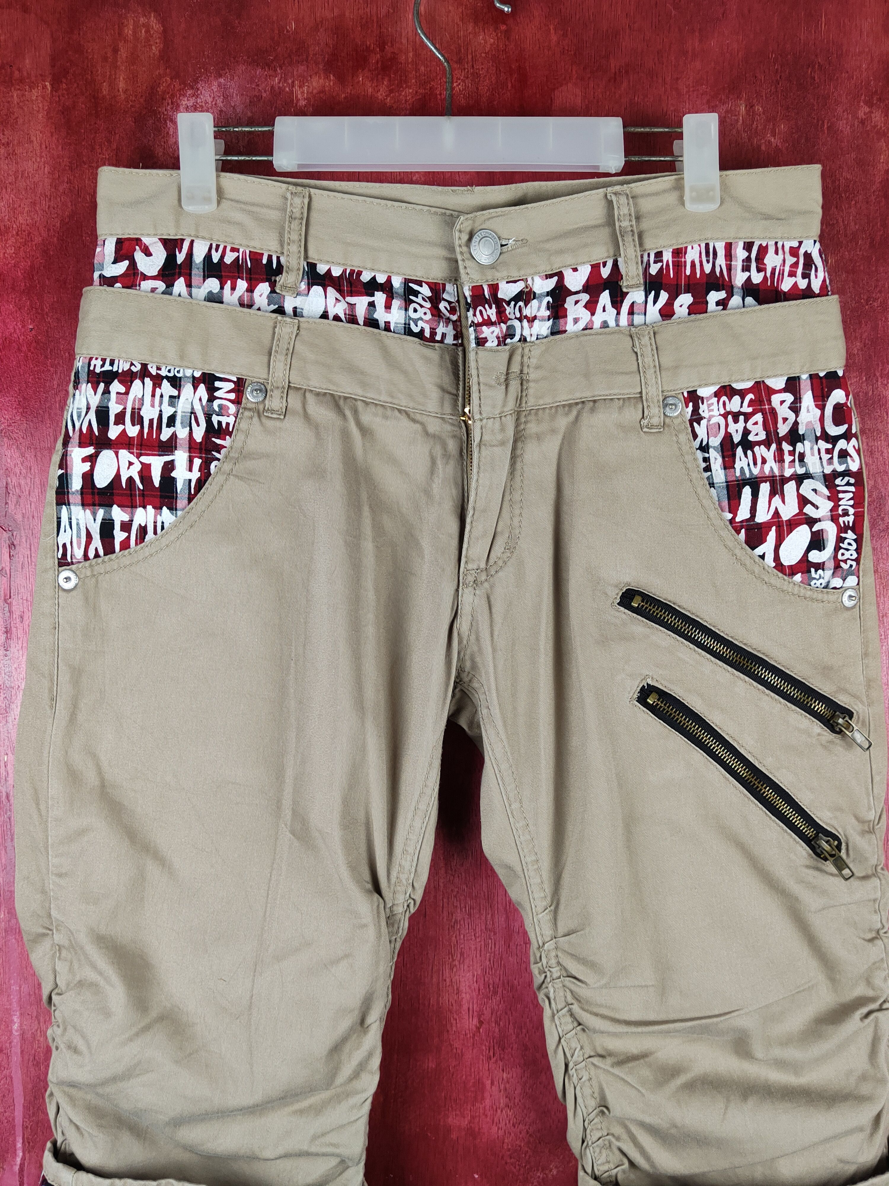 Japanese Brand Japan double waist seditionaries Brown short Pants #S1520 Size 33" - 3 Thumbnail