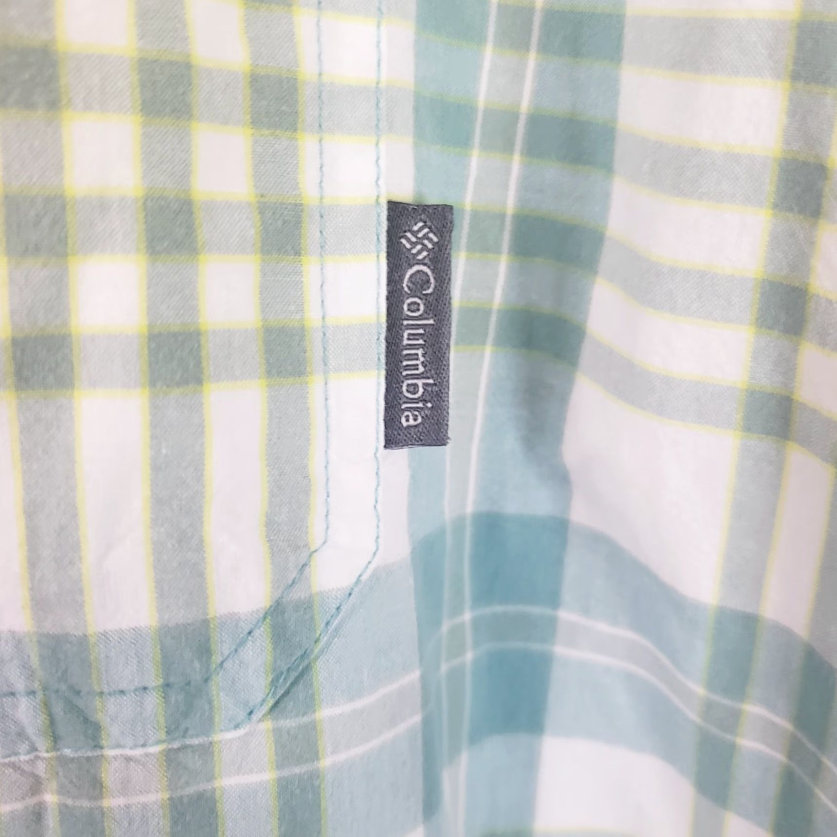 Vintage VINTAGE Columbia Button-Up Shirt Green Plaid Short Sleeve Regular Fit Mens 2XL Pocketed Casual Travel Size US XXL / EU 58 / 5 - 6 Thumbnail