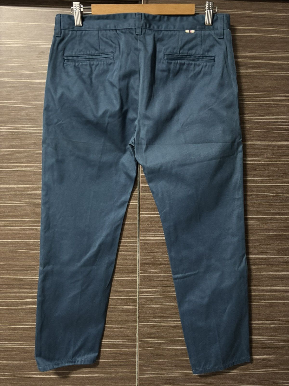 Maison Kitsune Maison Kitsune Blue Cotton Pants Size US 31 - 2 Thumbnail