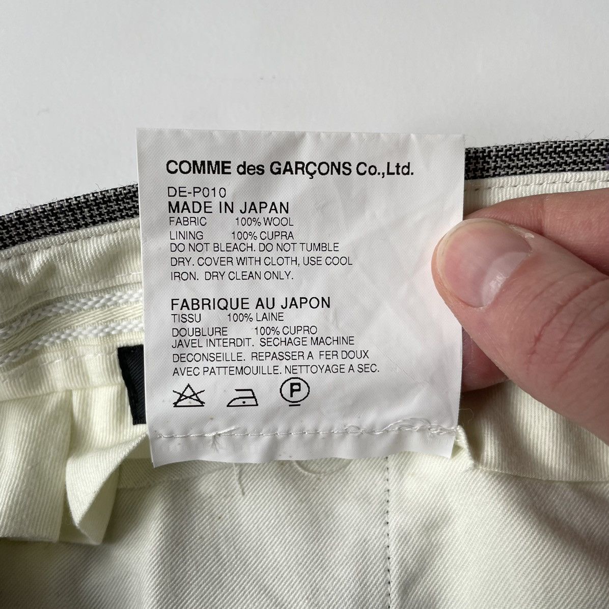 Comme des Garcons A/W 09 Check Wool Trousers Size US 32 / EU 48 - 7 Thumbnail