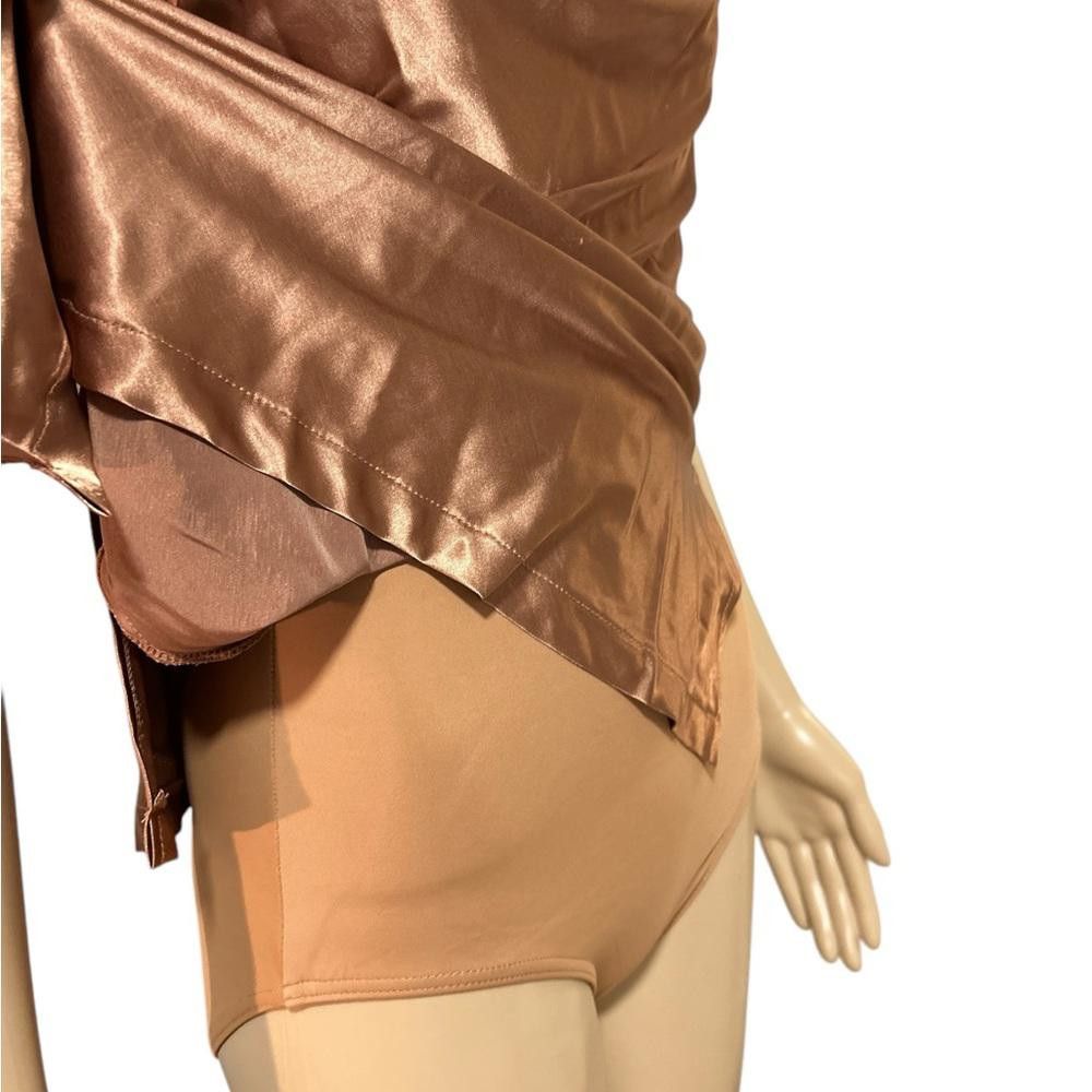 Other Sleek Copper Satin Dress Size L / US 10 / IT 46 - 3 Thumbnail