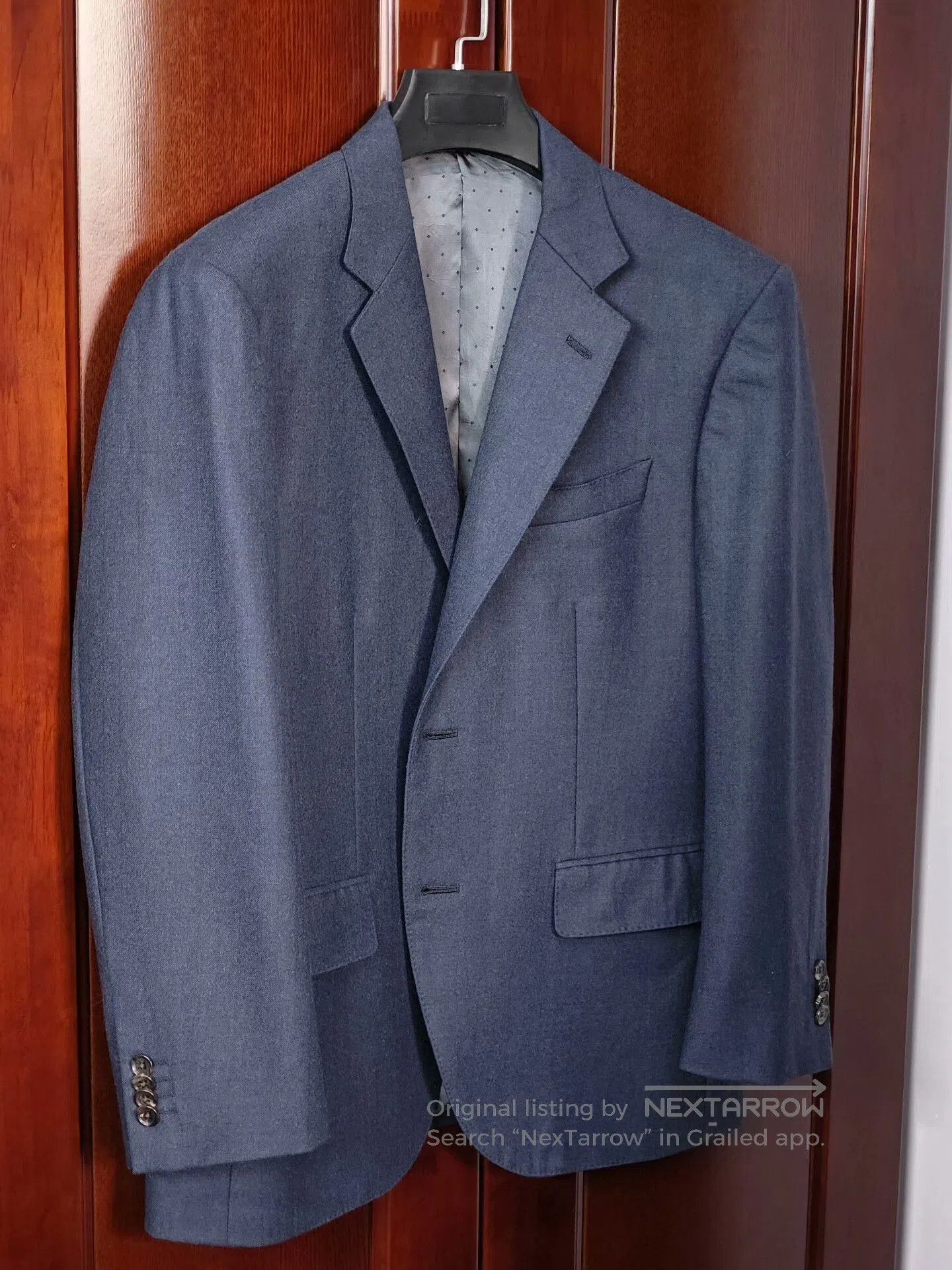Japanese Brand Dormeuil Wool Half-Lined Custom Suit. Size US M / EU 48-50 / 2 - 1 Thumbnail