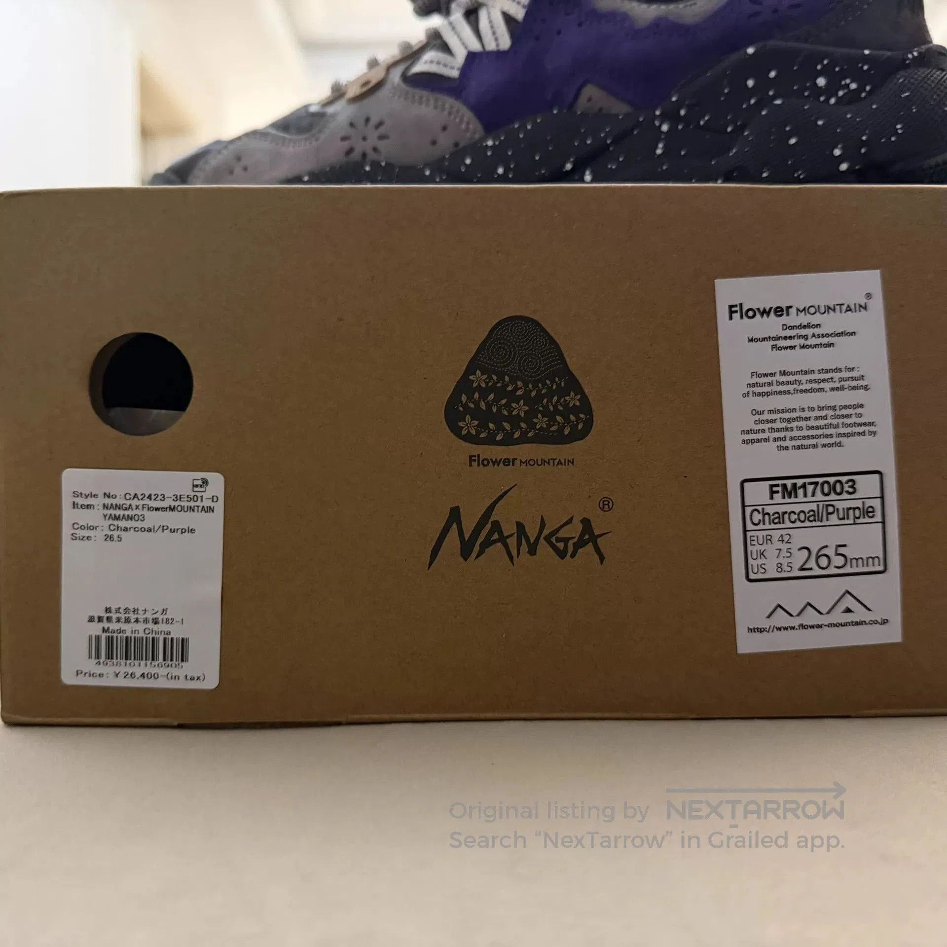 Flower Mountain Flower Mountain x Nanga Waterproof Hiking Shoes. Size US 9 / EU 42 - 7 Thumbnail