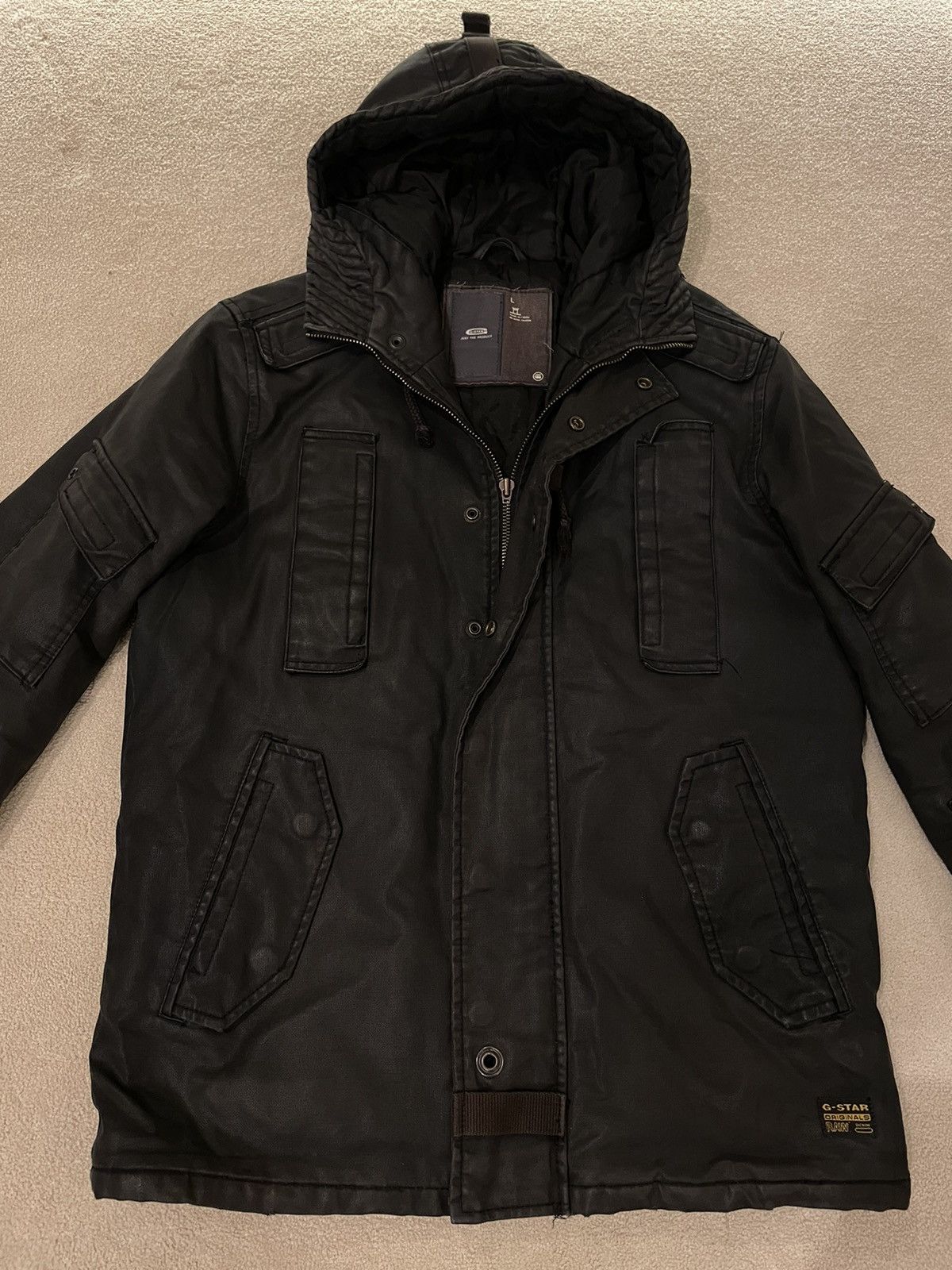 G-Star G Star Raw Black Denim Jacket US L / EU 52-54 / 3 Size US L / EU 52-54 / 3 - 2 Thumbnail