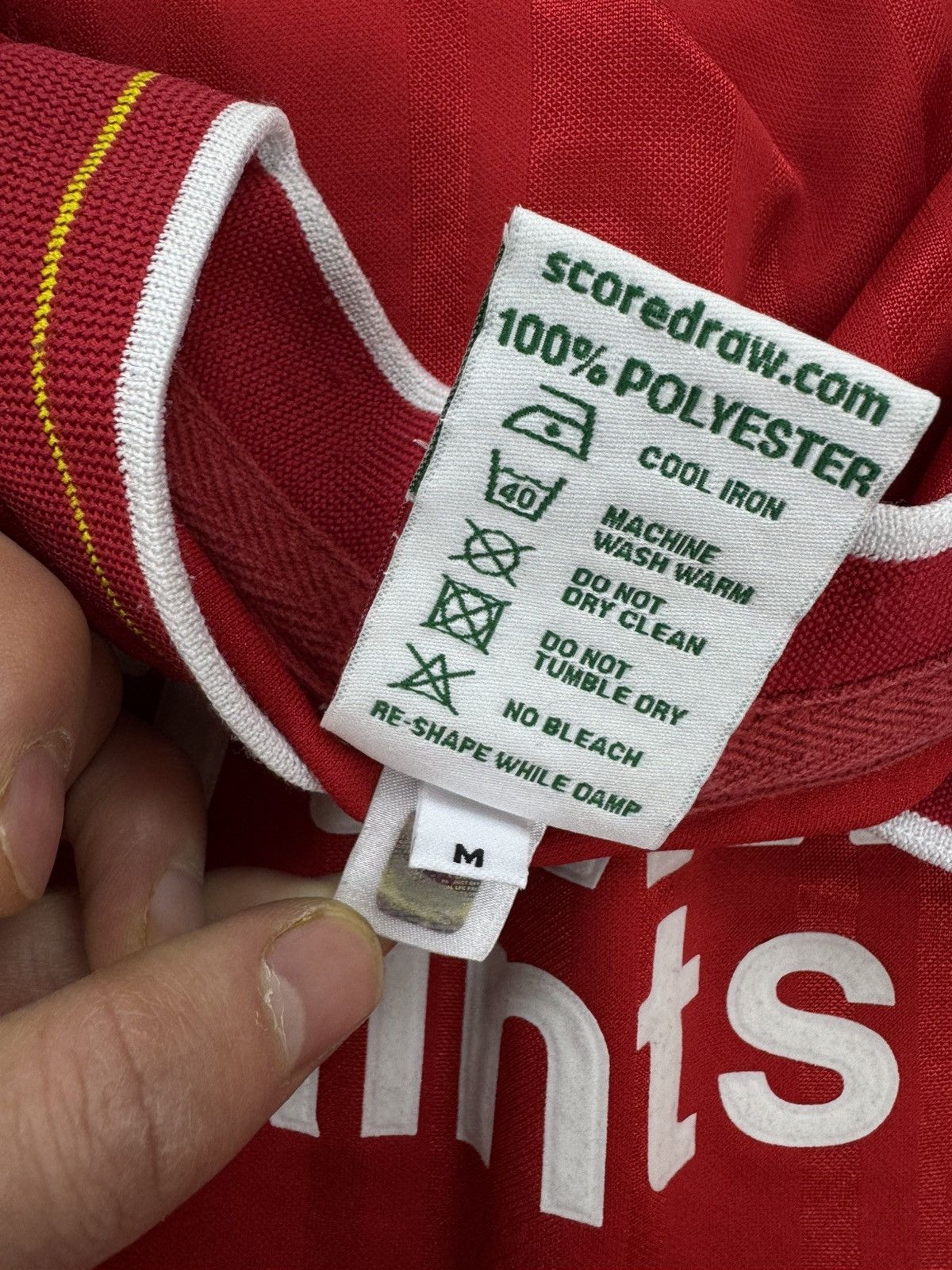 Vintage SCORE DRAW LFC OFFICIAL RETRO SOCCER JERSEY LIVERPOOL Size US M / EU 48-50 / 2 - 12 Thumbnail