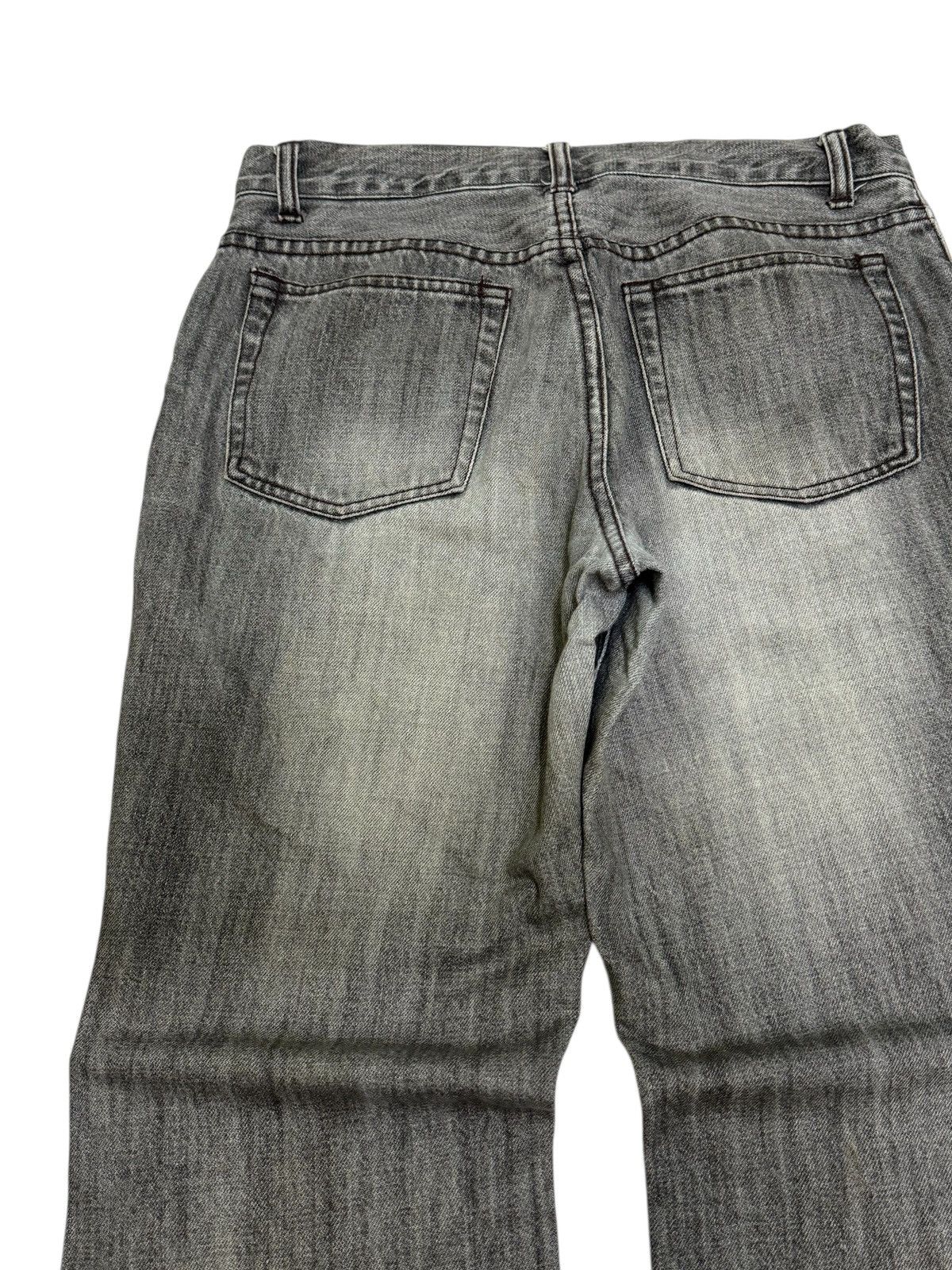 Japanese Brand Flare Mossimo Grey Distressed Pant Y2K Workwear Grunge Style Size US 30 / EU 46 - 11 Thumbnail