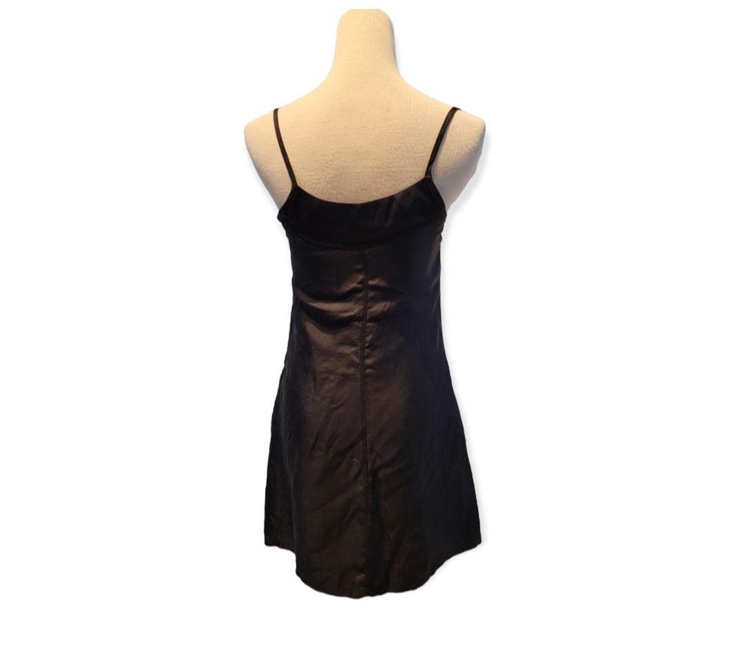 Armani Exchange Armani Exchange Women’s Silk Slip On Black Studded Dress Size XS / US 0-2 / IT 36-38 - 3 Thumbnail