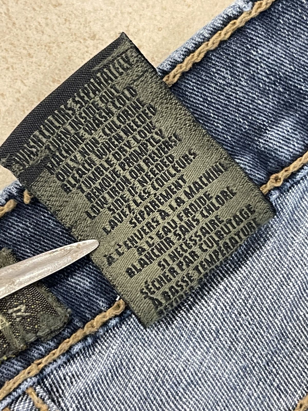 Vintage Urban Star Distressed Blue Denim Rocker Jeans Size US 32 / EU 48 - 5 Thumbnail