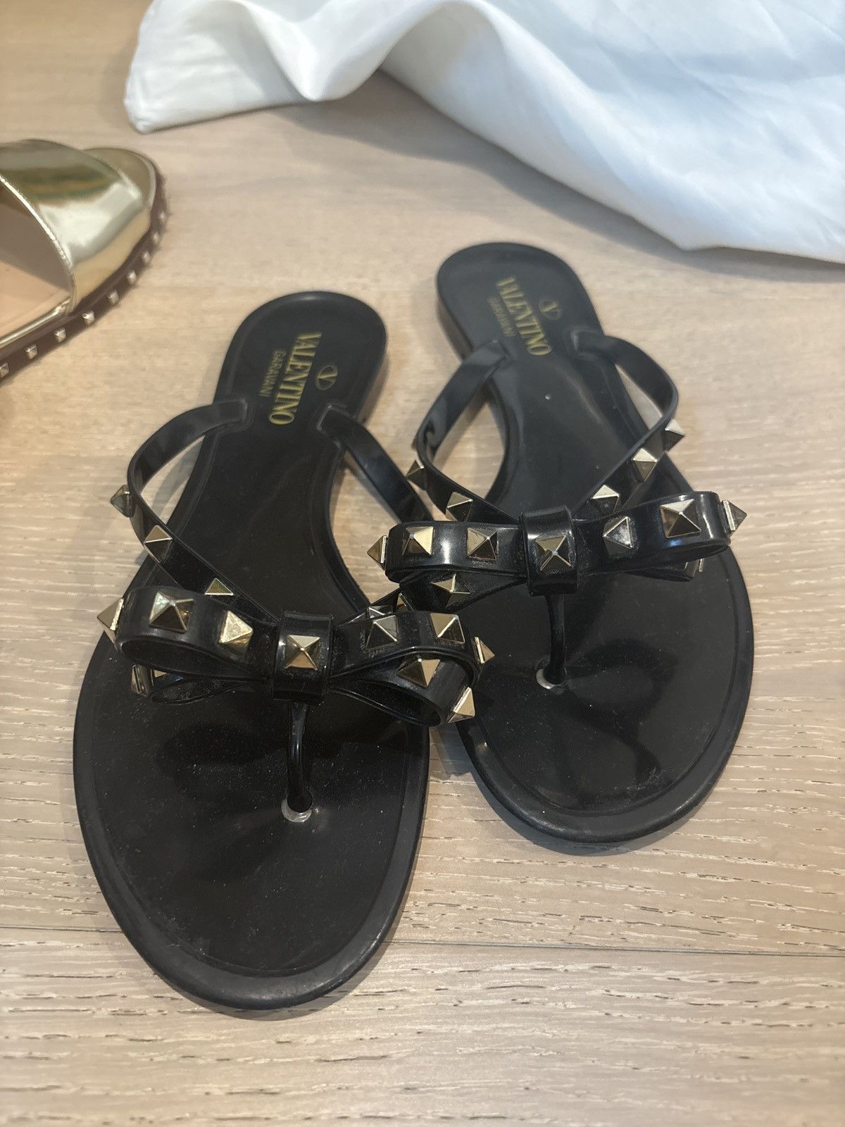 Valentino Valentino Sandals Black Size US 9 / IT 39 - 5 Thumbnail
