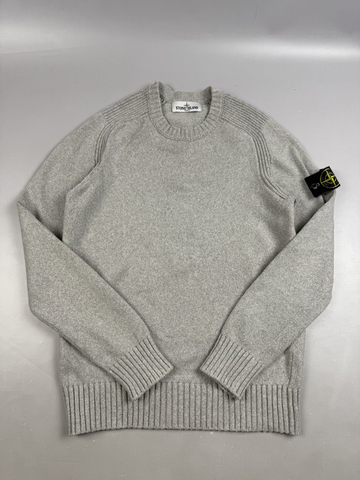 Stone Island Stone island jersey vintage wool grey size M mens Size US M / EU 48-50 / 2 - 1 Thumbnail