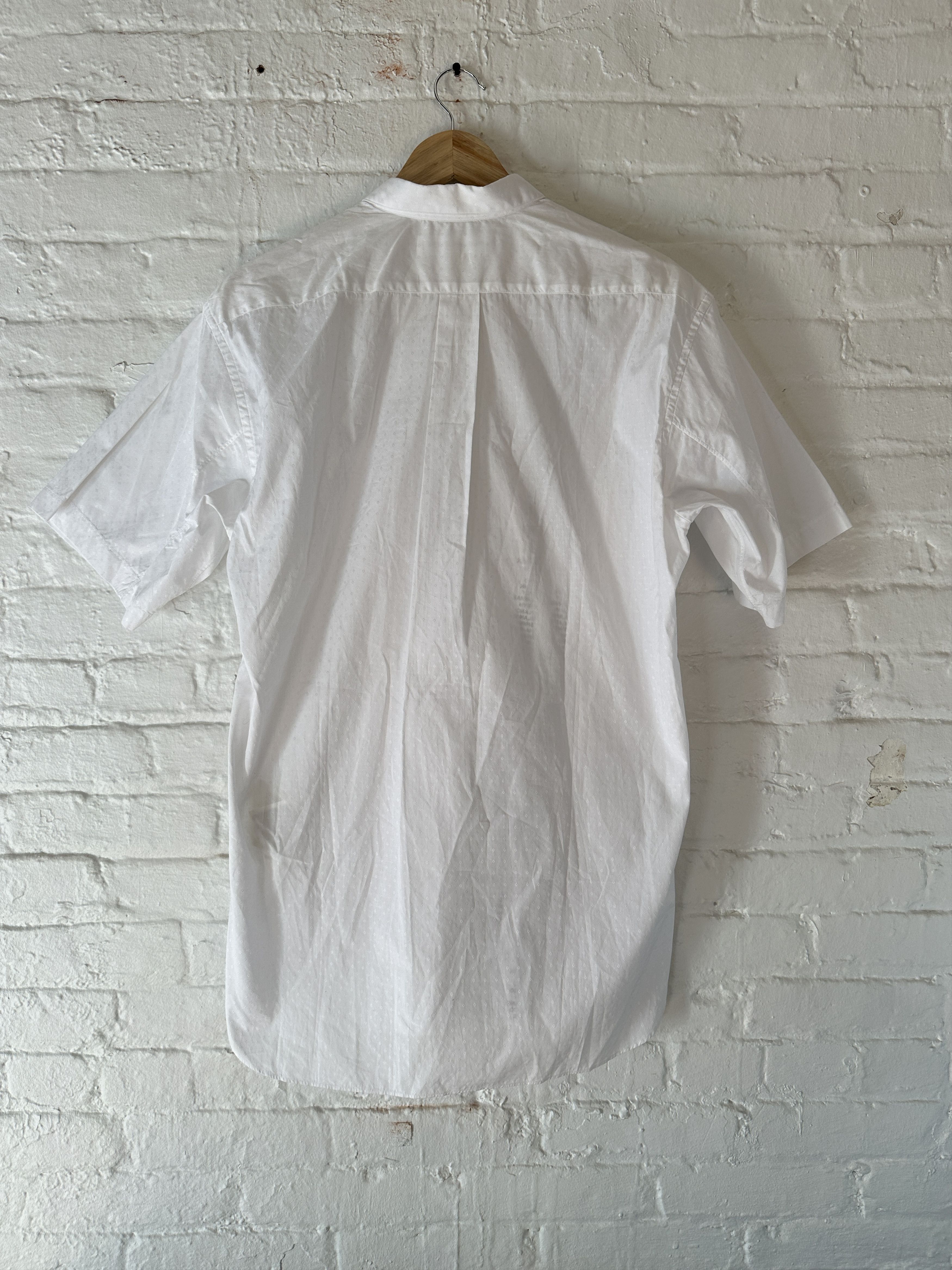 Comme des Garcons Comme des Garcons SHIRT Blanco Short Sleeve Button Up Shirt Size US M / EU 48-50 / 2 - 5 Thumbnail