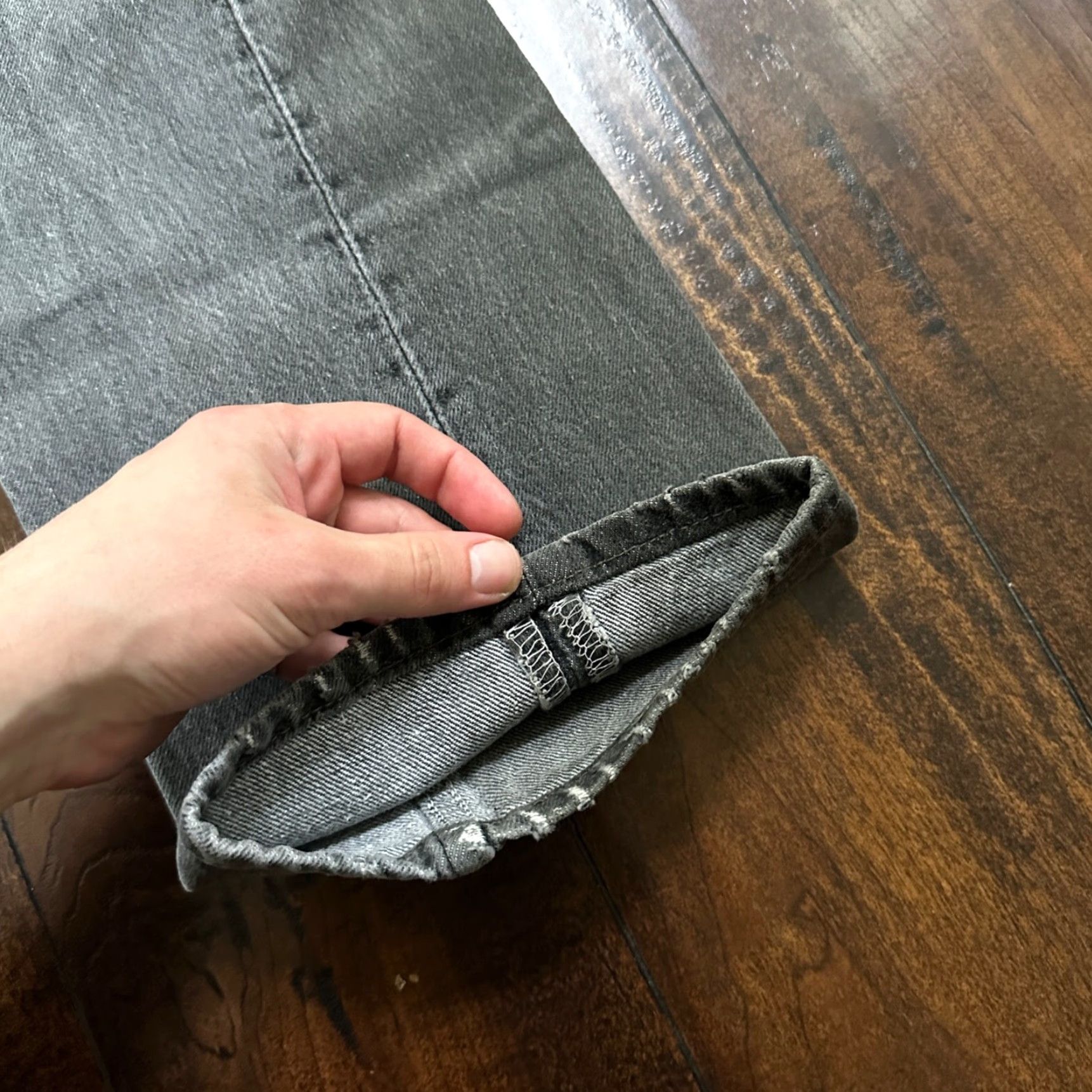 Levi's VINTAGE Levi's 501 Jeans 33x34 Light Wash Grey 90s Straight Fit Mens Size US 33 - 4 Thumbnail