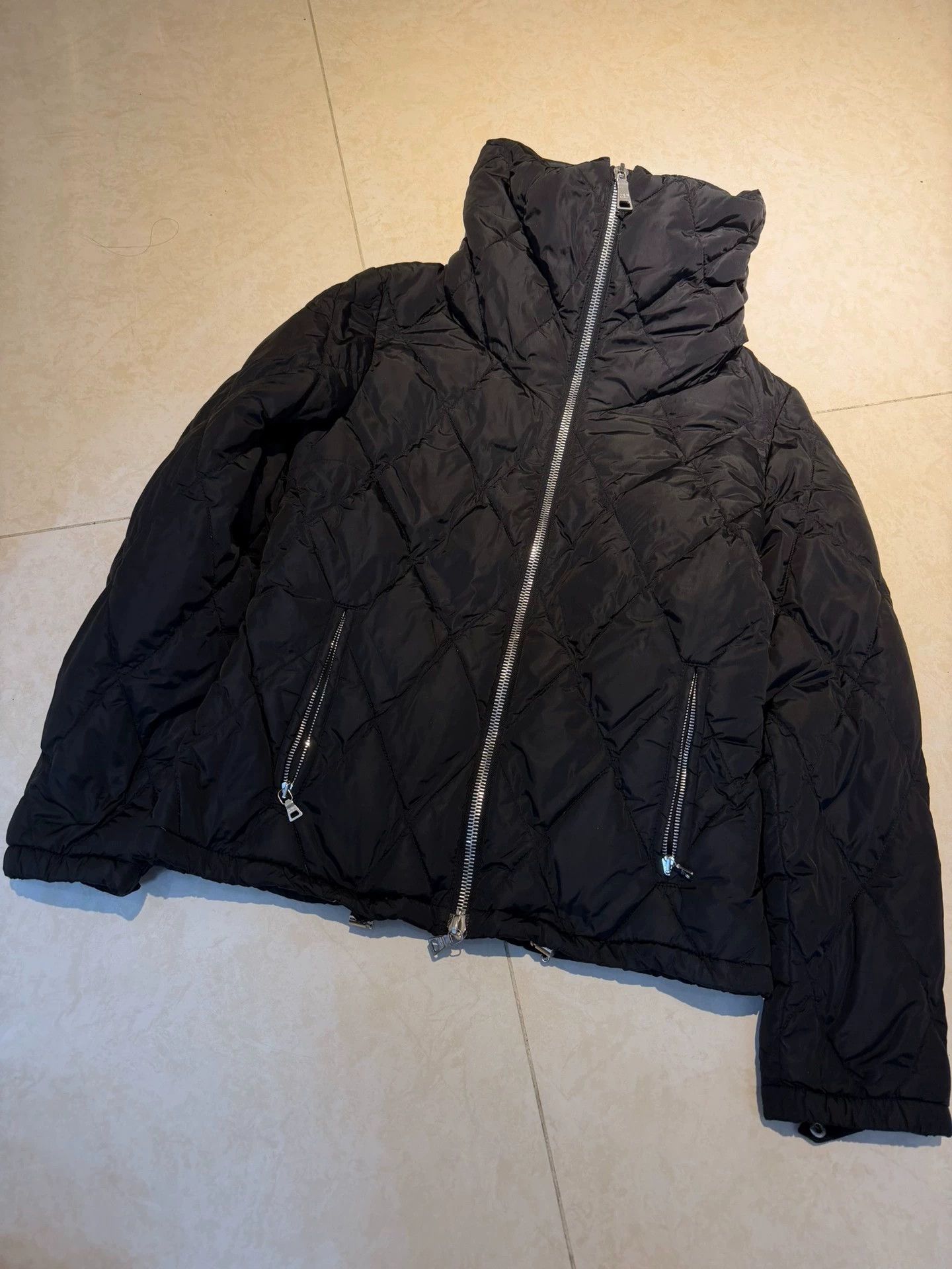 Prada Prada Archive Black Scarf Collar Puffer Jacket 40 Unisex Size S / US 4 / IT 40 - 1 Thumbnail