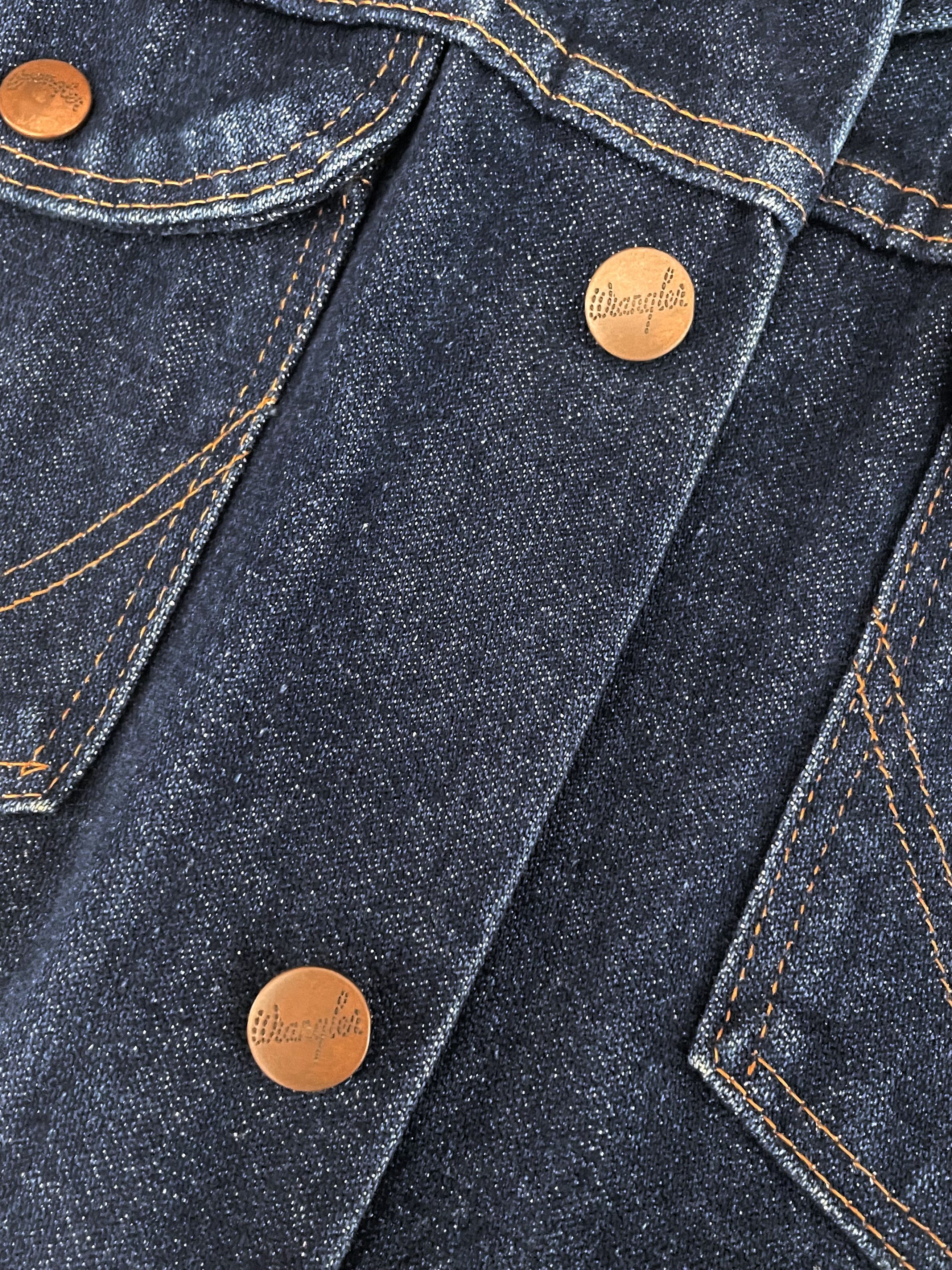 Wrangler DEADSTOCK 1970'S VINTAGE INDIGO DENIM JACKET US MADE Size US M / EU 48-50 / 2 - 10 Thumbnail