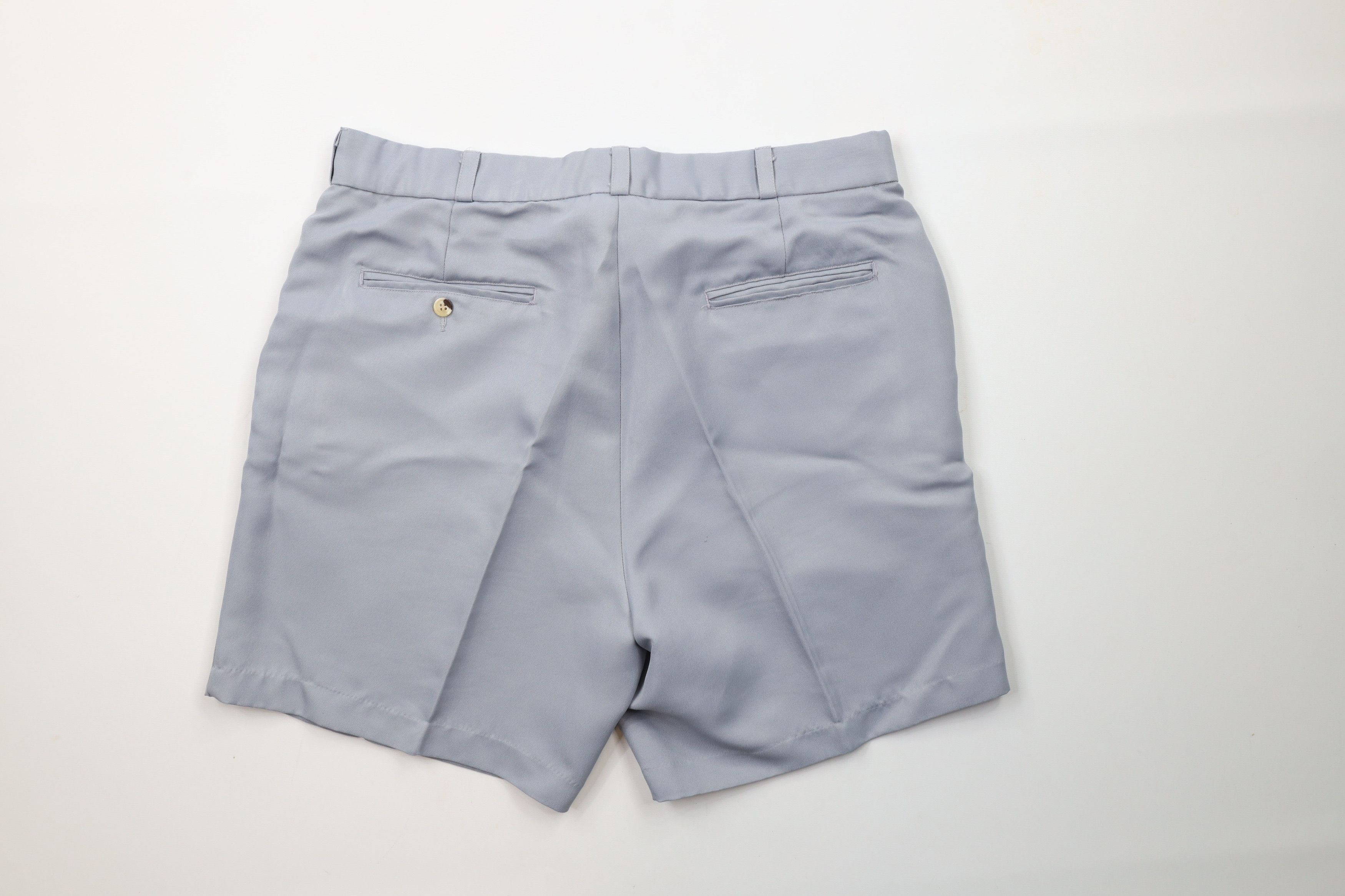 Vintage Vintage 70s Streetwear Blank Above Knee Knit Shorts Gray USA Size US 34 / EU 50 - 8 Thumbnail