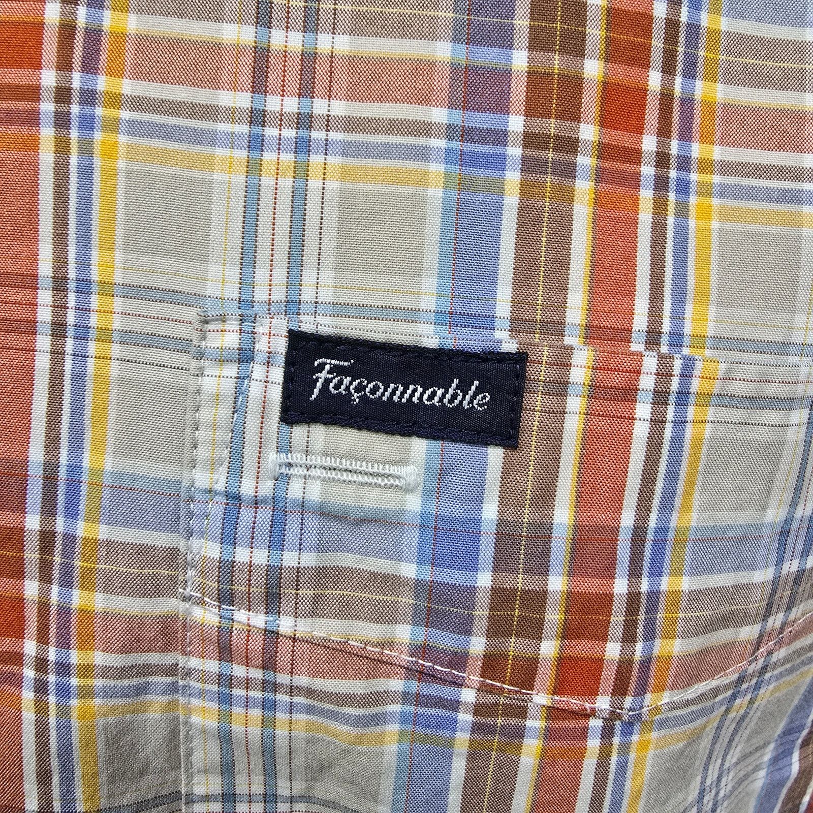 Faconnable FACONNABLE Shirt Men M Classic Multicolor Plaid Button down Size US M / EU 48-50 / 2 - 4 Thumbnail
