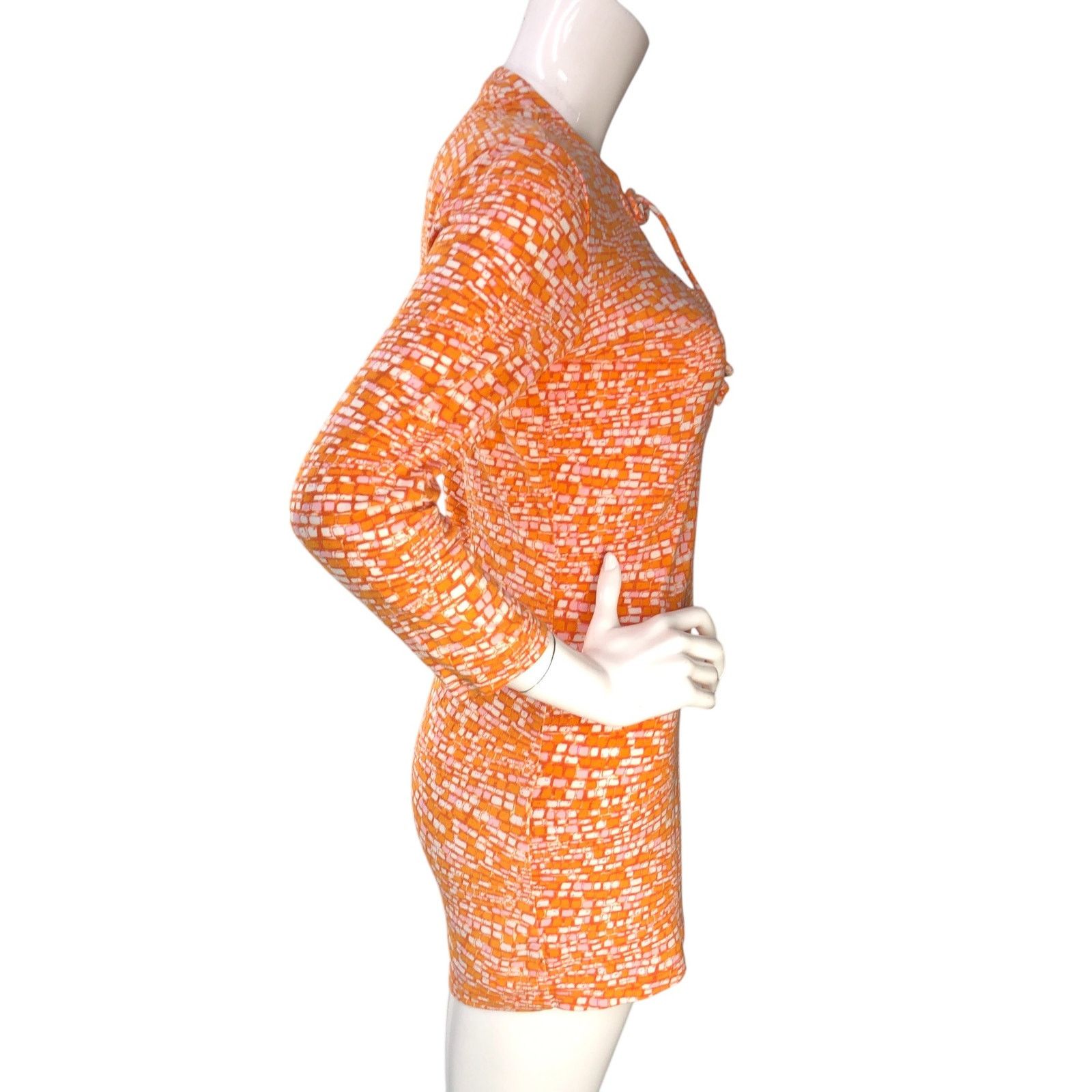 J.McLaughlin J McLaughlin Size XS Dress Mini Tunic Length Stretch Orange Size XS / US 0-2 / IT 36-38 - 9 Thumbnail