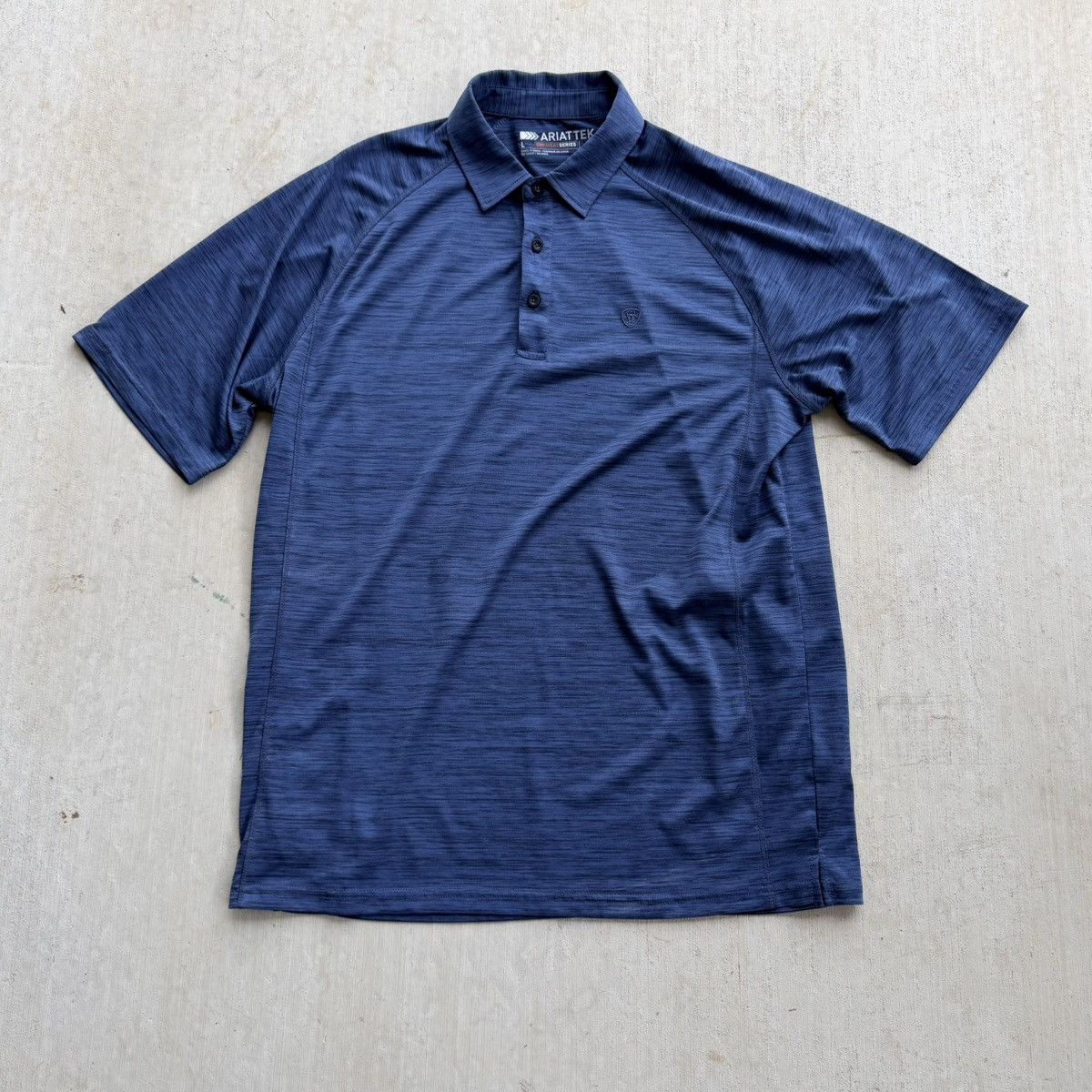 Ariat Ariat Tek Polo Shirt Mens L Blue Heat Series Stretch Size US L / EU 52-54 / 3 - 1 Thumbnail