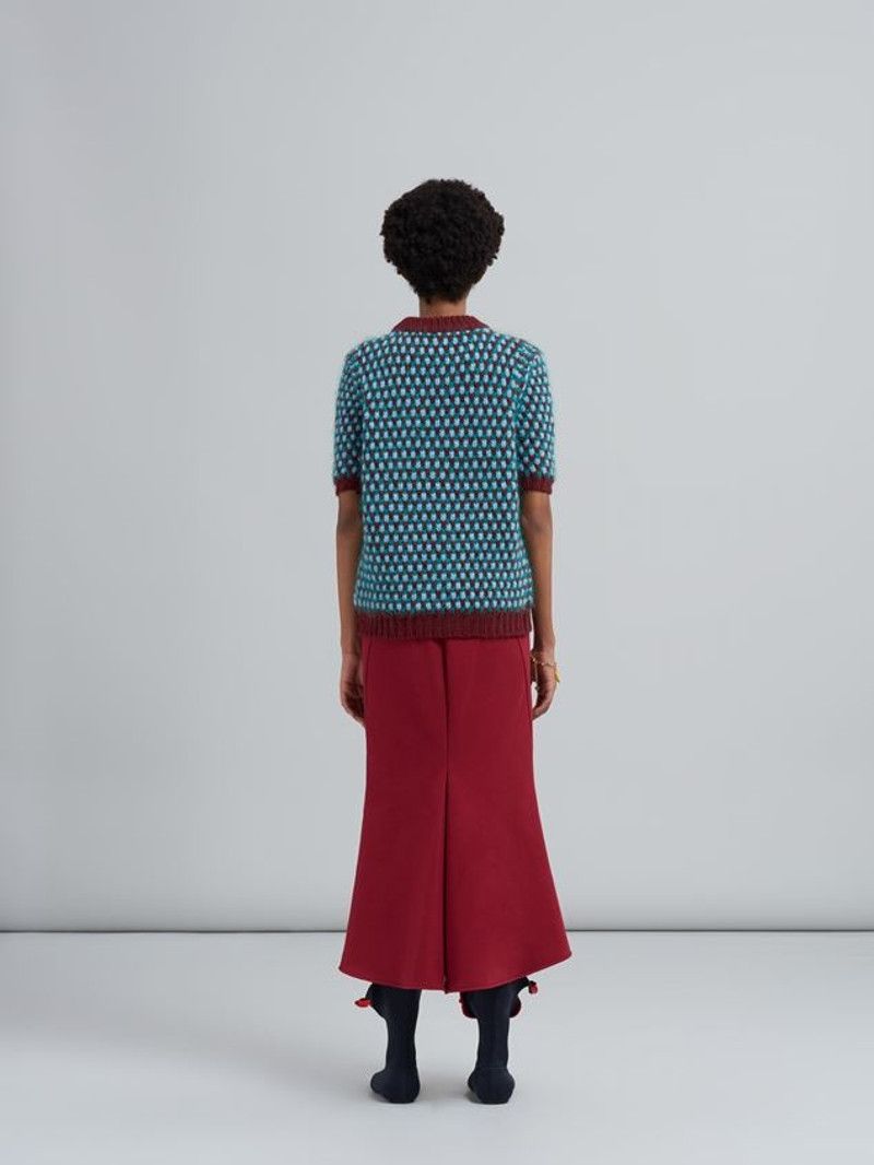 Marni o1y1125 Midi Skirt in Red Size 26" / US 2 / IT 38 - 3 Thumbnail