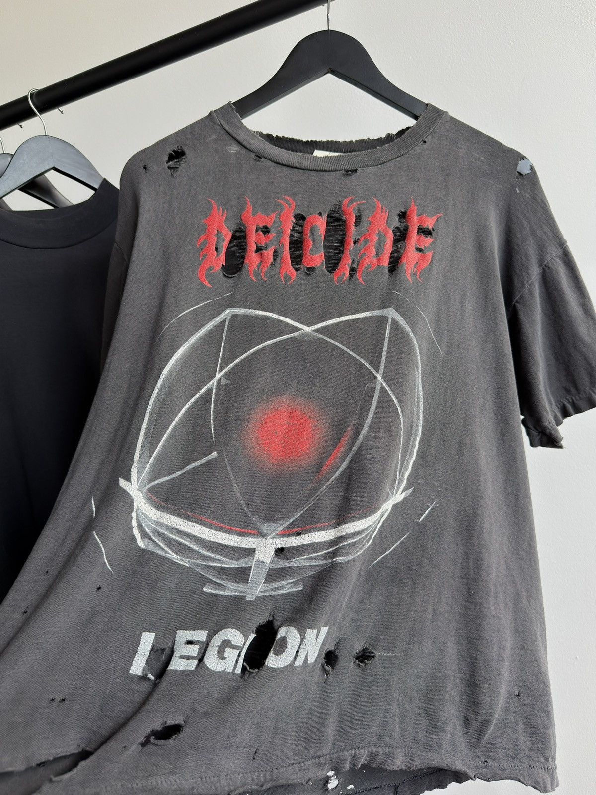 Band Tees Vintage 90s Thrashed Deicide Legion Erd Faded Band Tour Tee Size US L / EU 52-54 / 3 - 2 Thumbnail