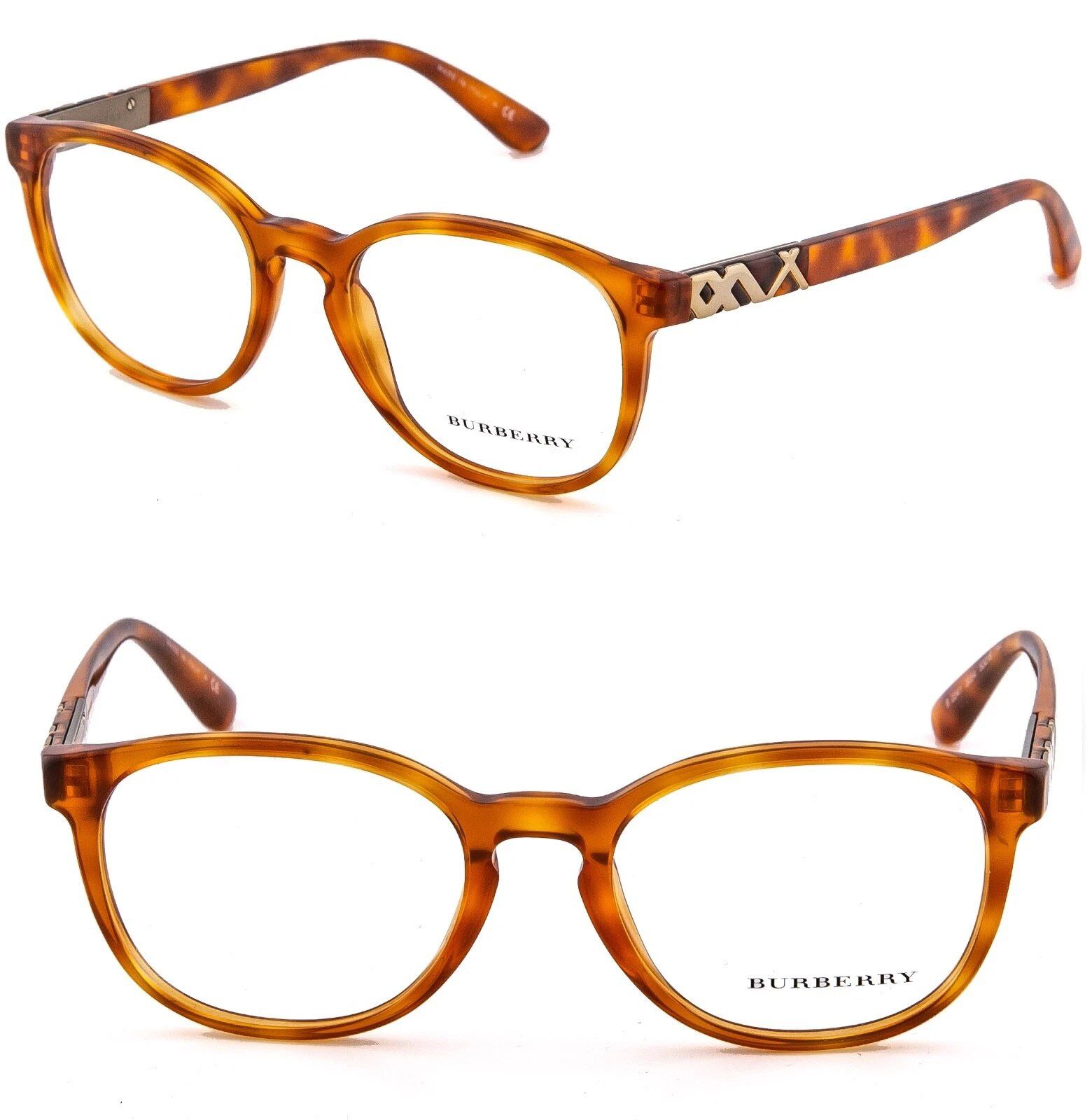 Burberry BURBERRY 2241 BE2241 Brown Havana Eyeglasses Optical Frame Size ONE SIZE - 1 Thumbnail