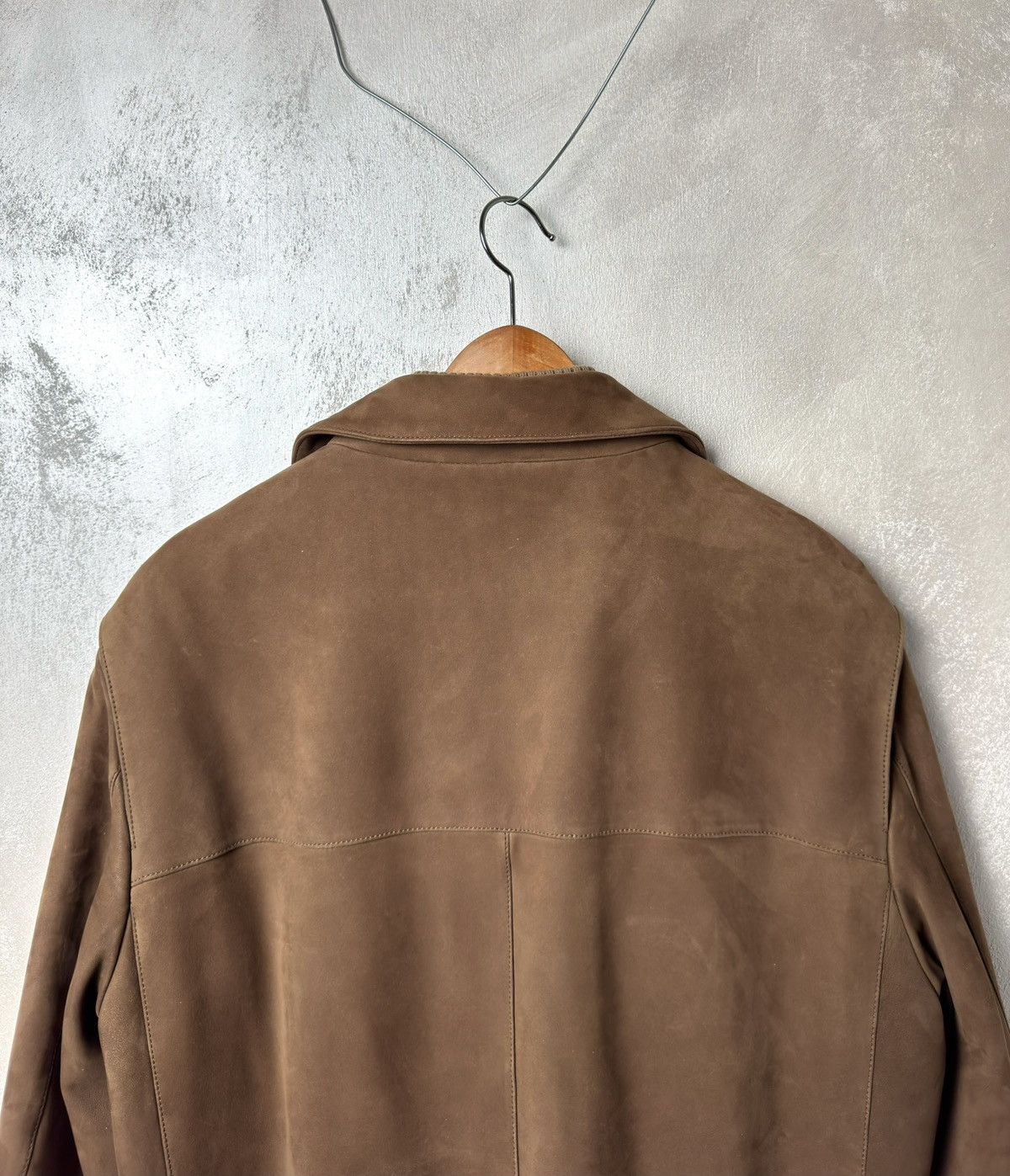 Loro Piana Loro Piana Suede & Cashmere Heavy Coat Jacket Size US L / EU 52-54 / 3 - 6 Thumbnail