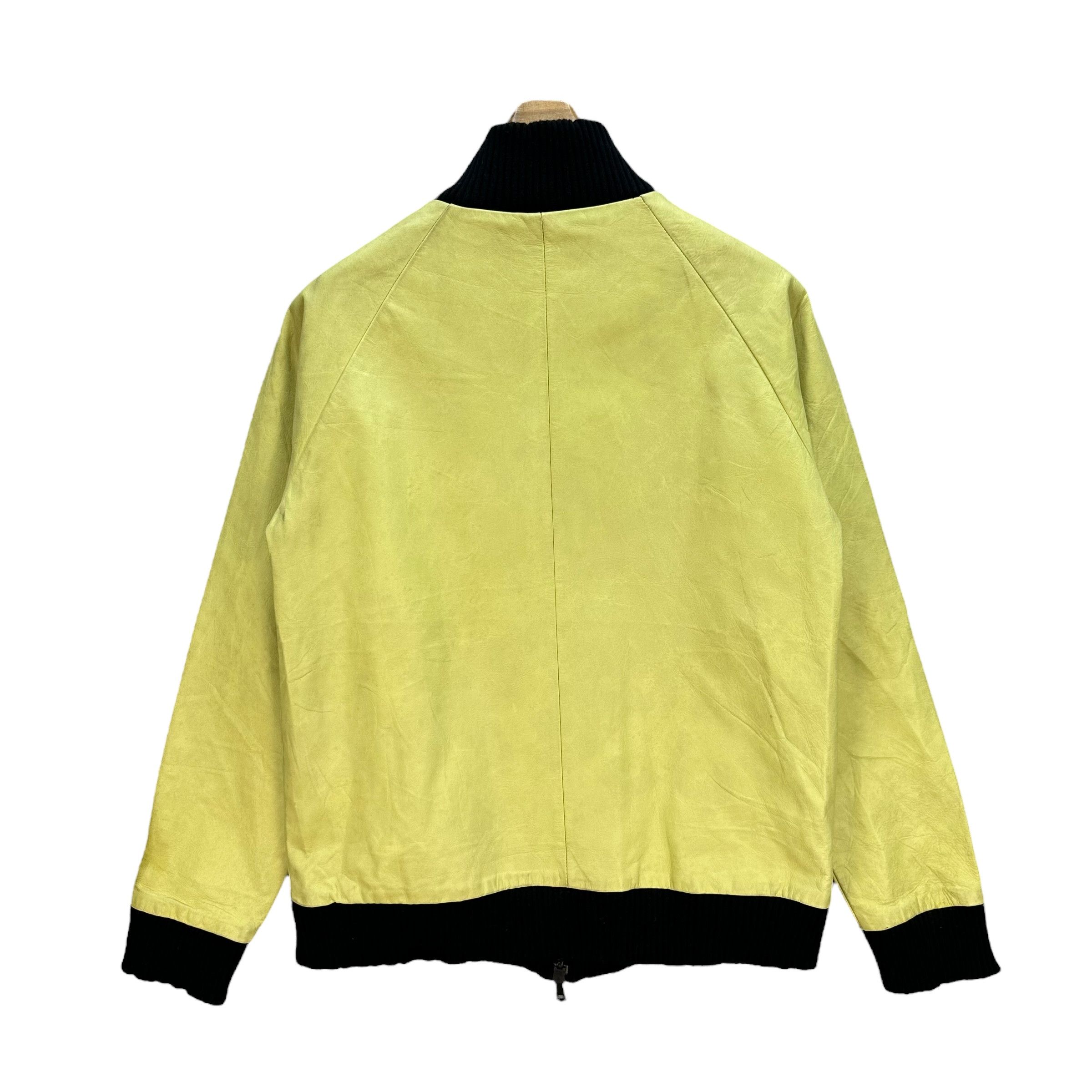 NEXUSVII NEXUS 7 NEXUS Vii AW05 Lime Green Leather Jacket #1202 Size US M / EU 48-50 / 2 - 16 Thumbnail