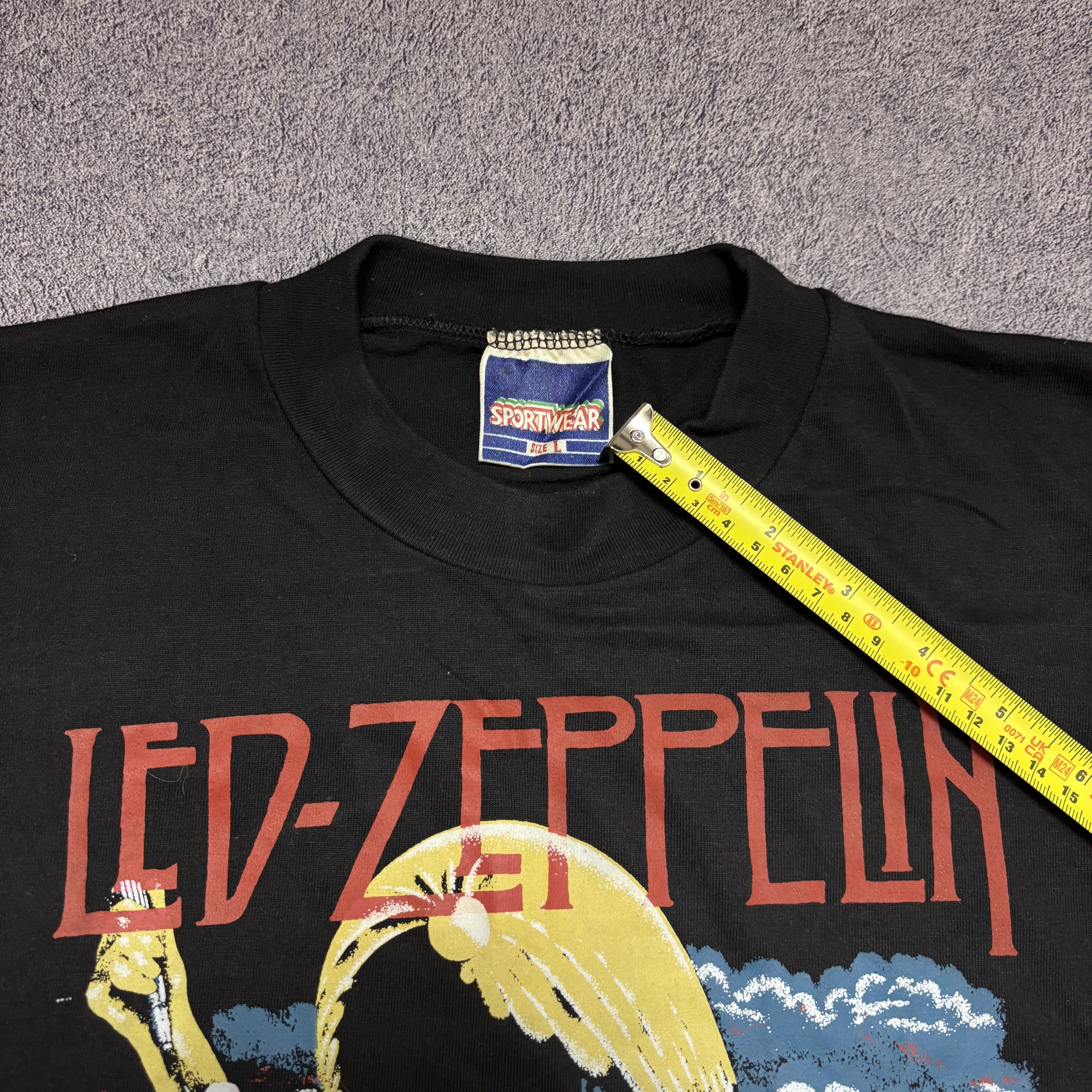 Band Tees Vintage Led Zeppelin Shirt 80s Single Stitch Rock Band Tee Size US M / EU 48-50 / 2 - 6 Thumbnail