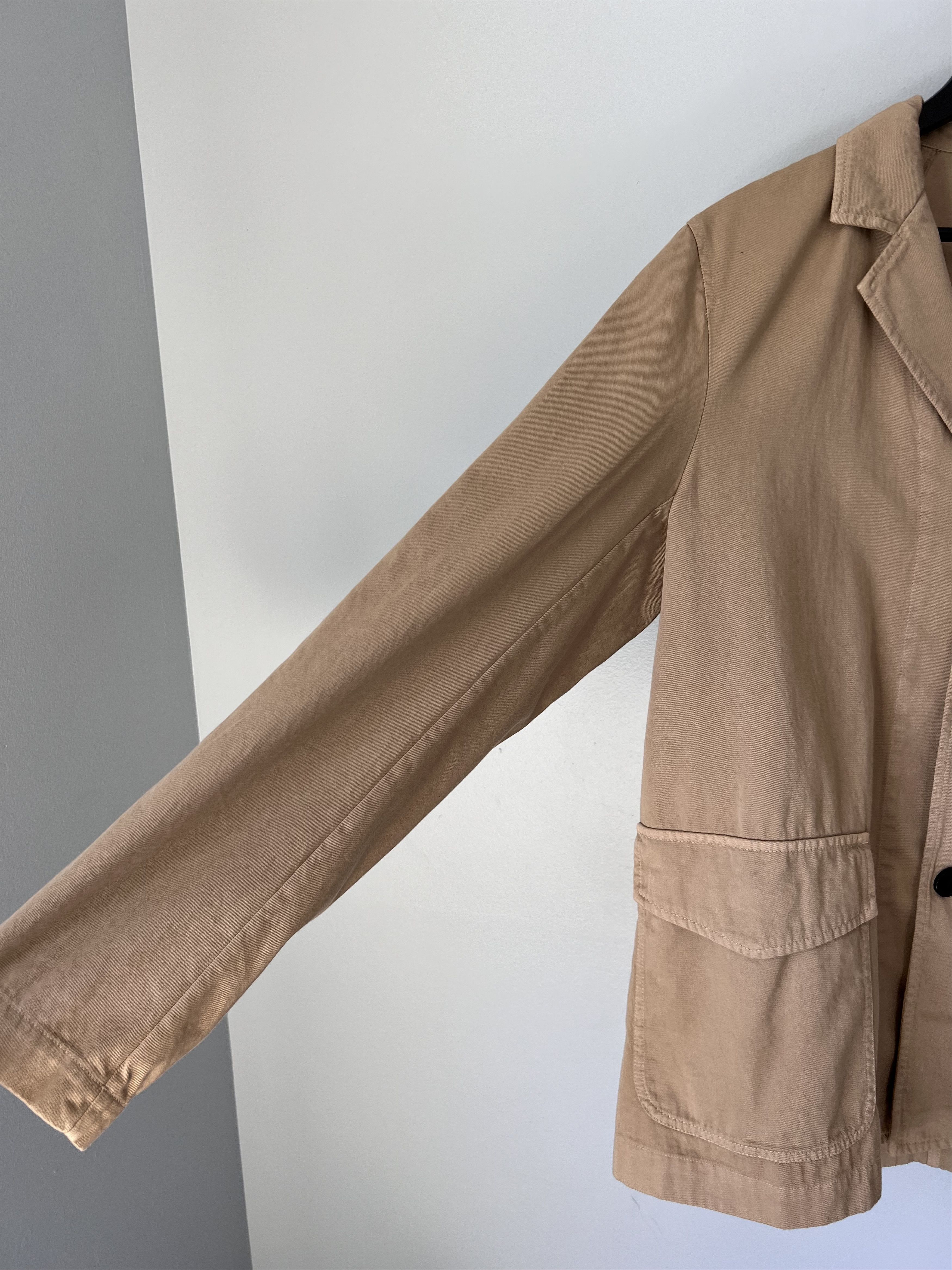 Dries Van Noten Dries Van Noten Bramptons Twill Jacket in Beige Size US M / EU 48-50 / 2 - 4 Thumbnail