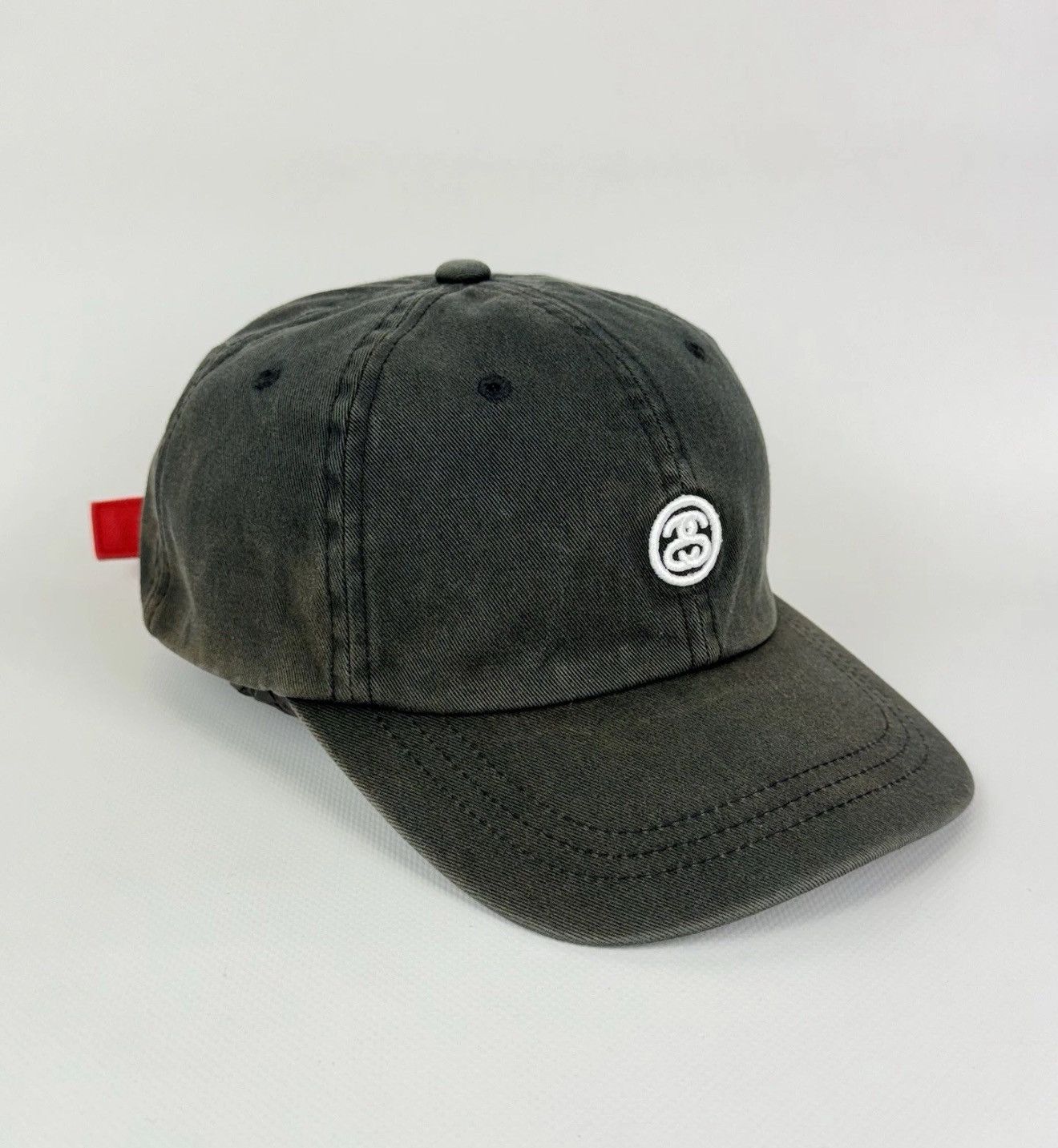 Stussy Stussy Faded Distressed Snapback Cap Hat One Size Black Size ONE SIZE - 1 Thumbnail