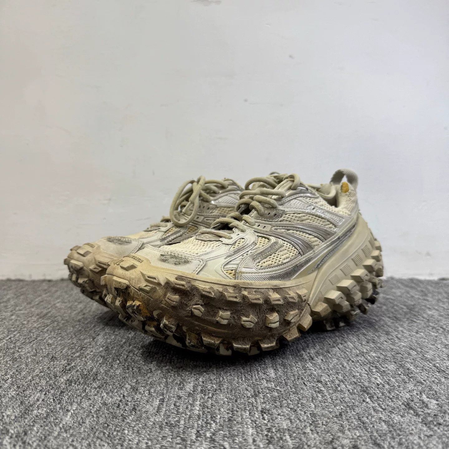 Balenciaga balenciaga mud-dyed distressed tire shoes. Size US 7 / EU 40 - 1 Thumbnail