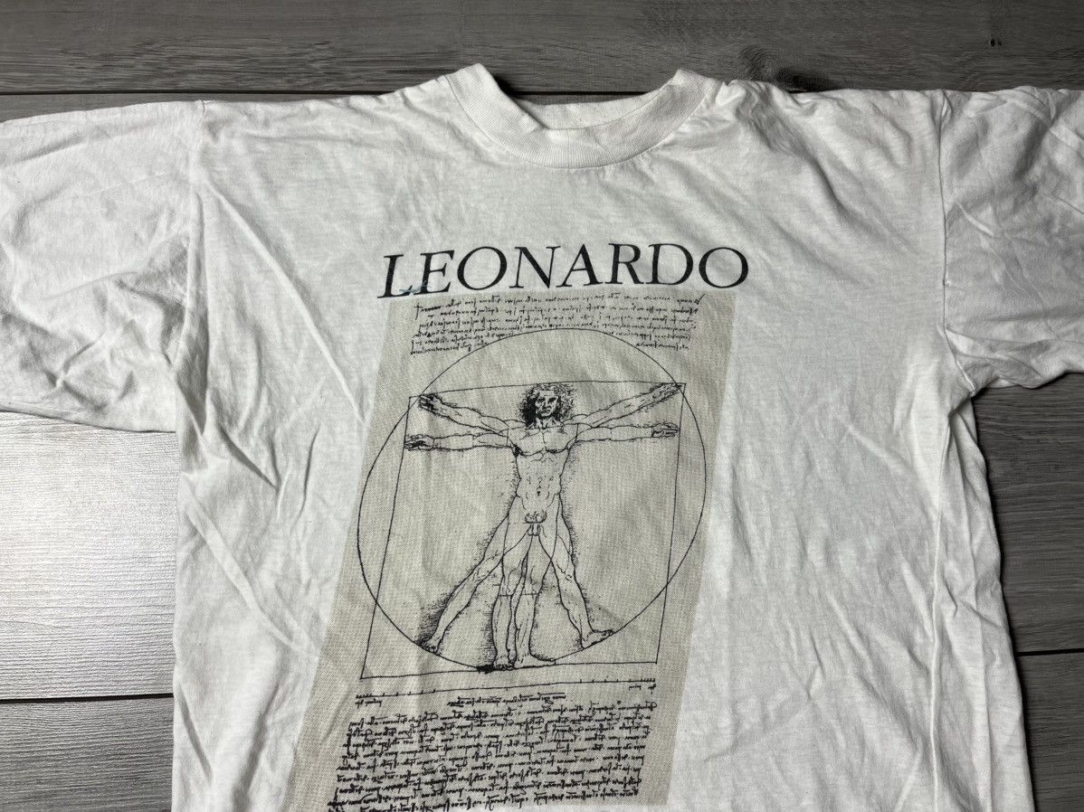 Other Leonardo Da Vinci T-Shirt Mens Med Vitruvian Man Graphic vtg Size US M / EU 48-50 / 2 - 3 Thumbnail