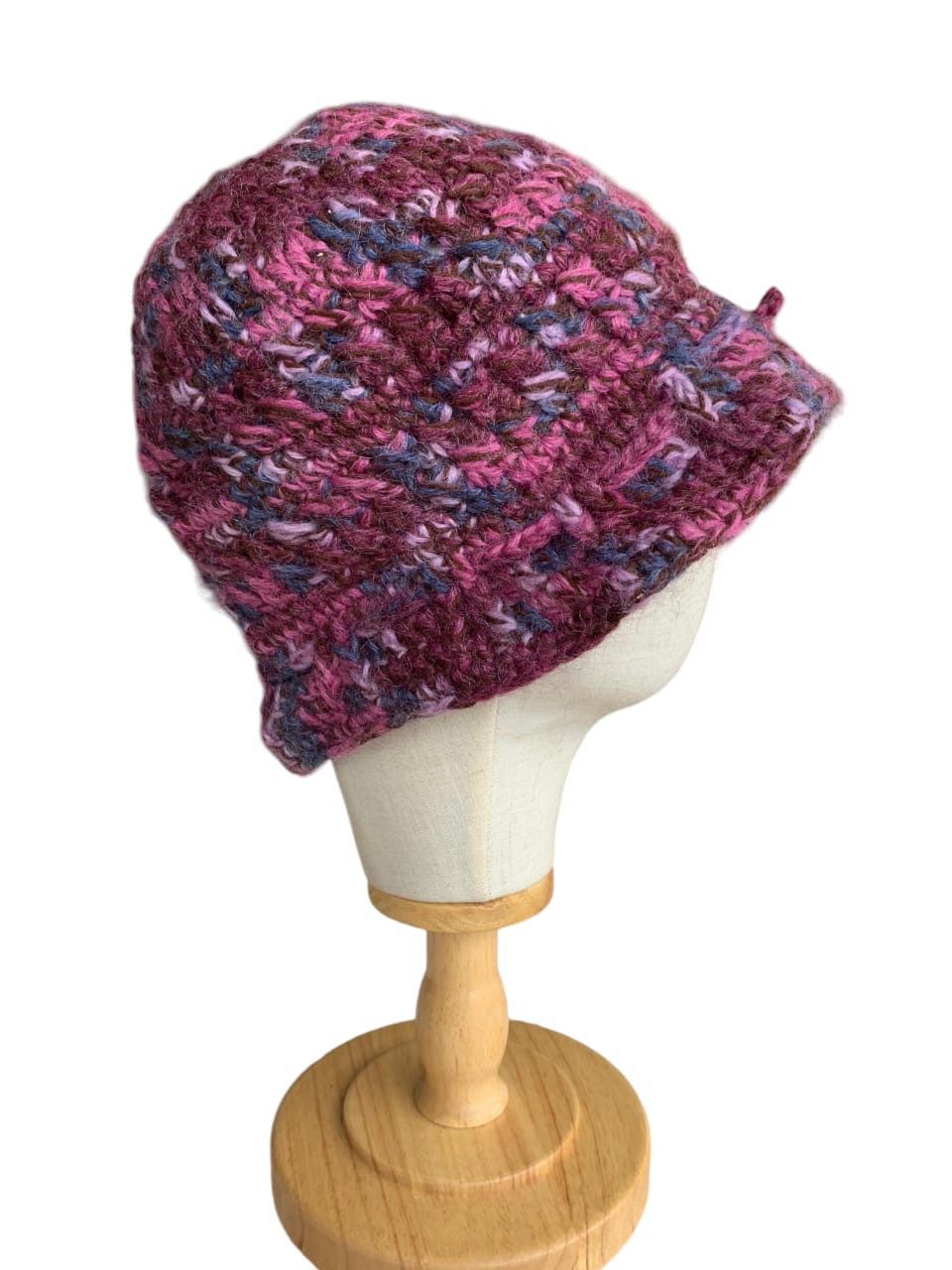 Japanese Brand × Kapital × Vintage HIPPIES Style 🌈 Fur Knitted Distressed Bucket Hat Size ONE SIZE - 8 Thumbnail