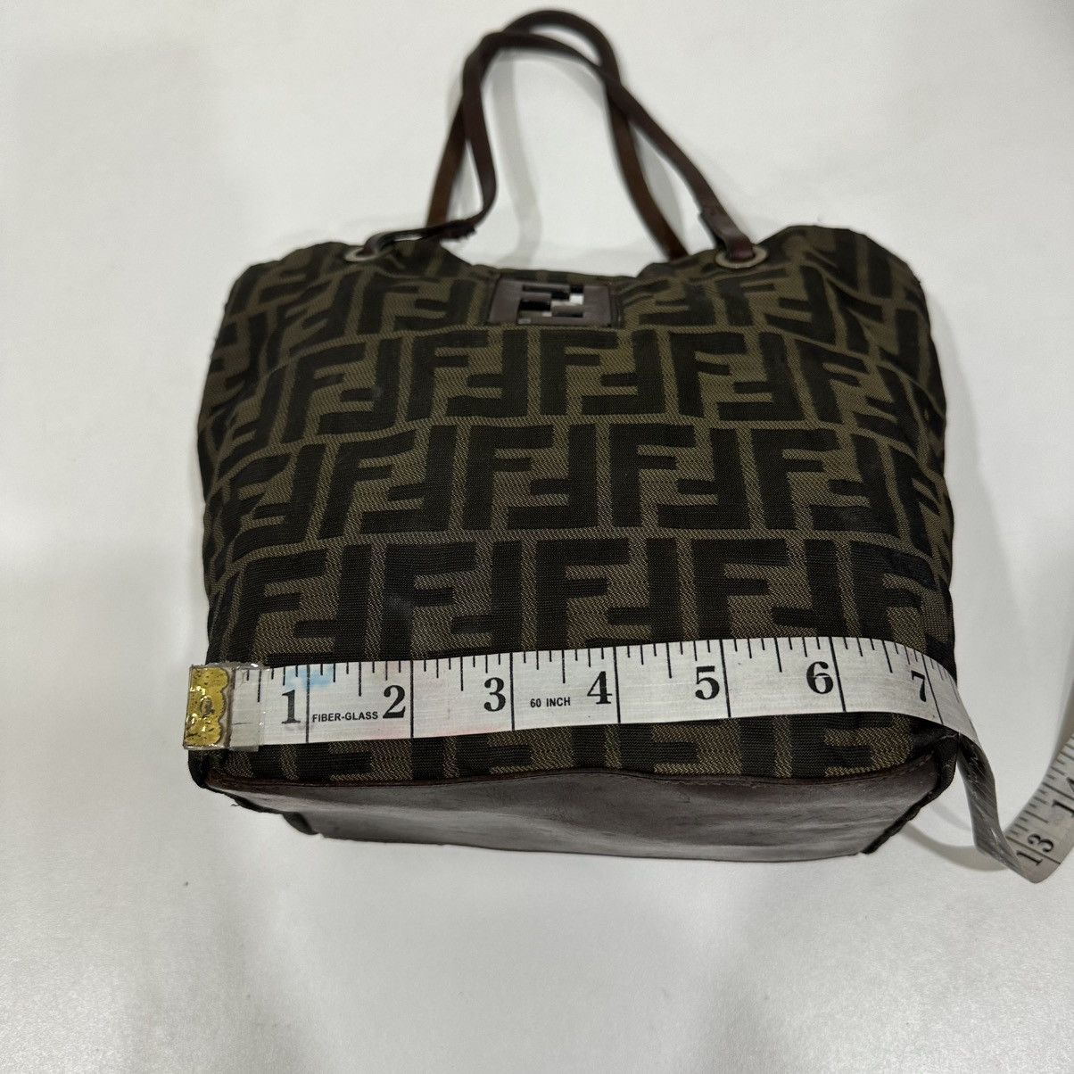 Fendi ‼️YES‼️ VINTAGE FENDI ZUCCA FF CANVAS ROLL TOTE BAG Size ONE SIZE - 7 Thumbnail