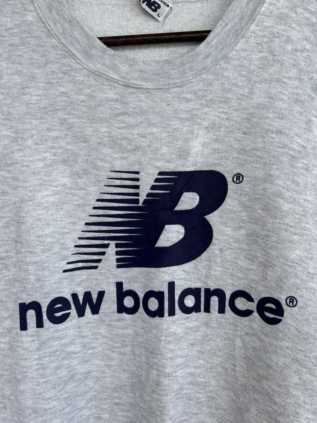 New Balance Vintage New Balance Spell Out Sweatshirt Size US L / EU 52-54 / 3 - 3 Thumbnail