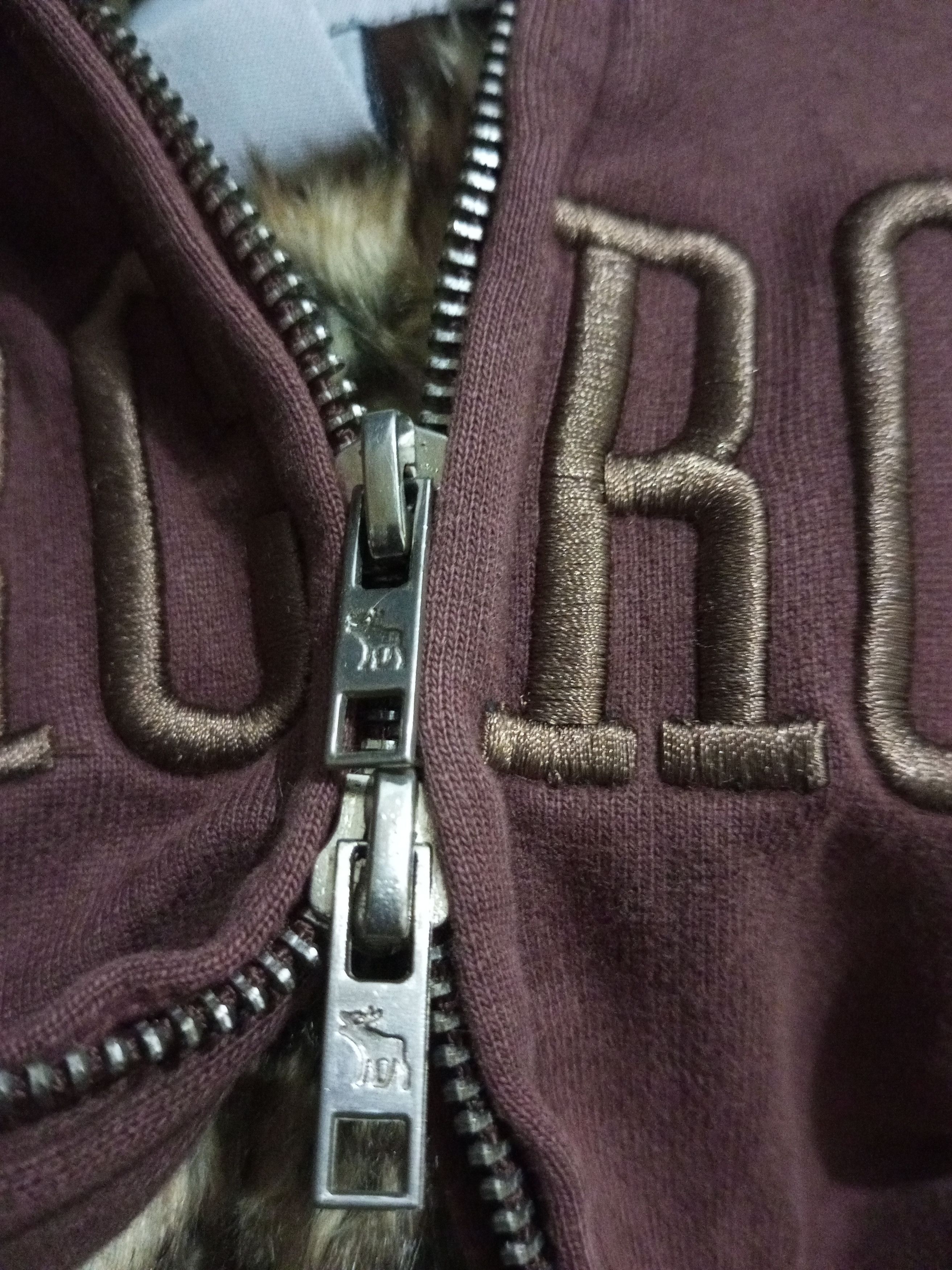 If Six Was Nine Y2K Fur Hoodie Double Zipper Aberchrombie Size M / US 6-8 / IT 42-44 - 3 Thumbnail