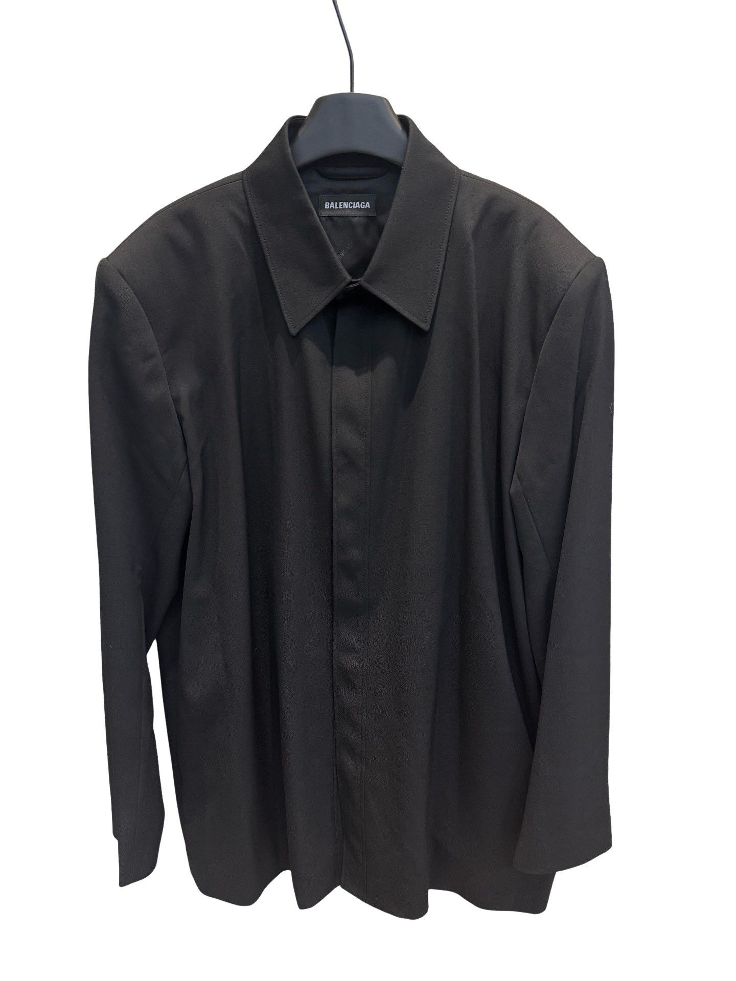 Balenciaga Balenciaga Black Shirt Jacket Size S Size US S / EU 44-46 / 1 - 1 Thumbnail