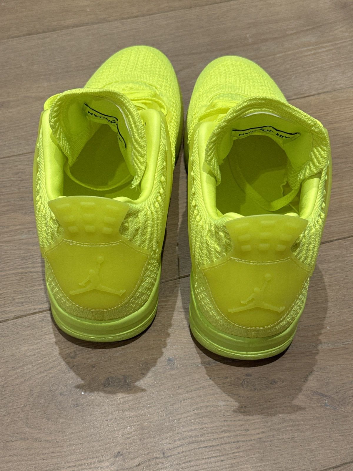 Jordan Brand Air Jordan 4 Flyknit 2019 Volt Size US 12 / EU 45 - 5 Thumbnail