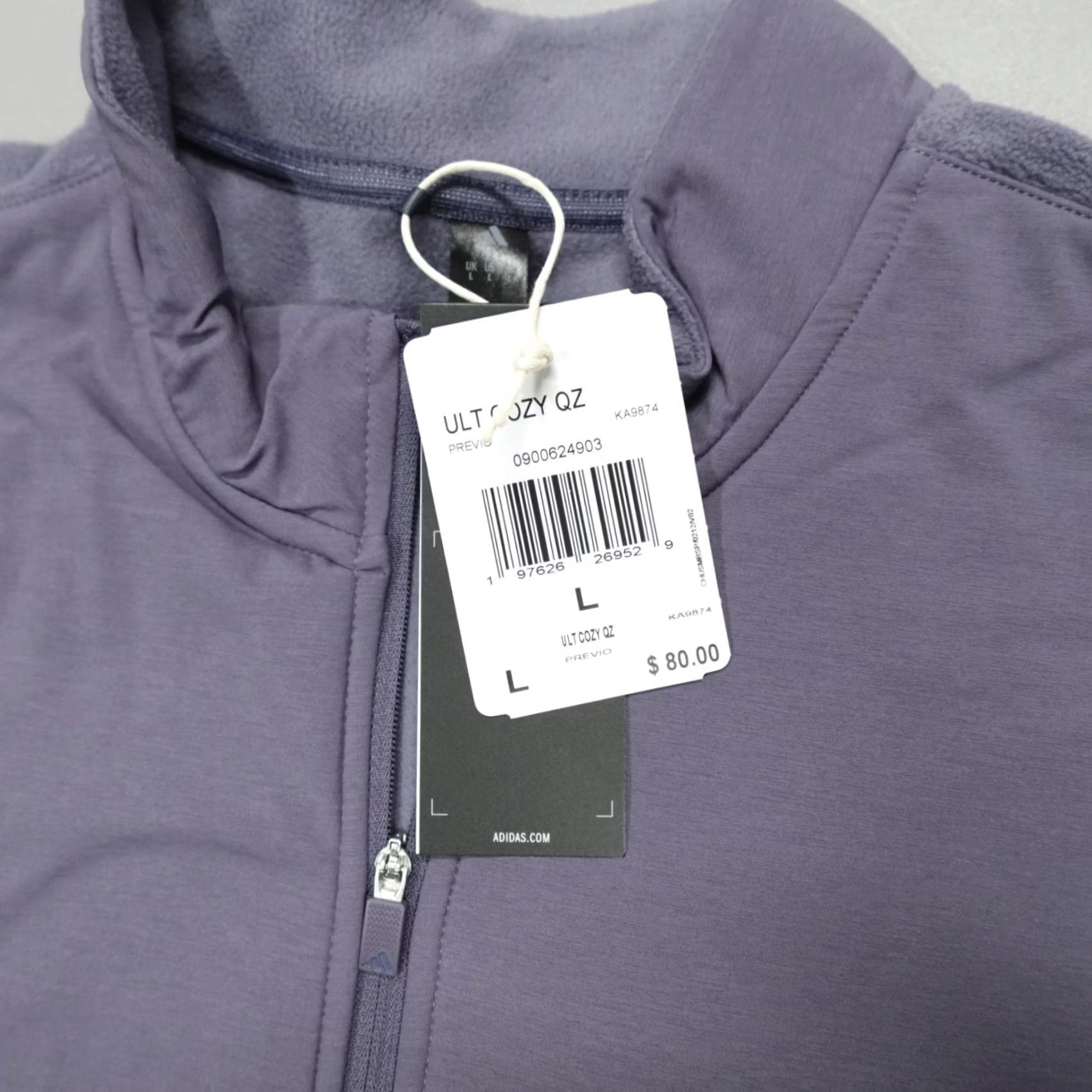 Adidas Adidas Pullover Fleece 1/4 Zip Mock Neck Men's L Dusty Purple Regular Size US M / EU 48-50 / 2 - 3 Thumbnail