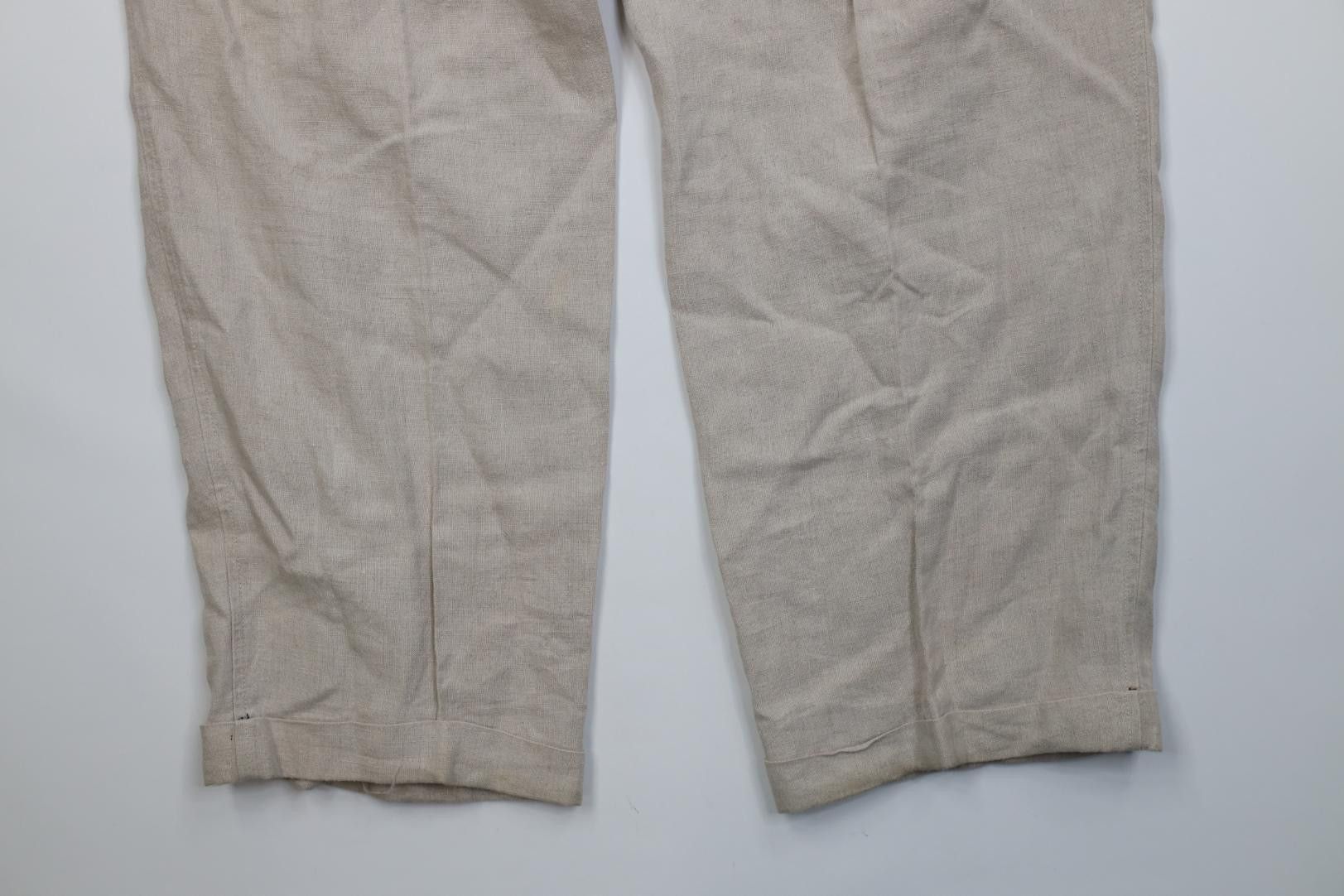 Banana Republic Vintage 90s Banana Republic Safari Linen Wide Leg Pants Size US 36 / EU 52 - 14 Thumbnail