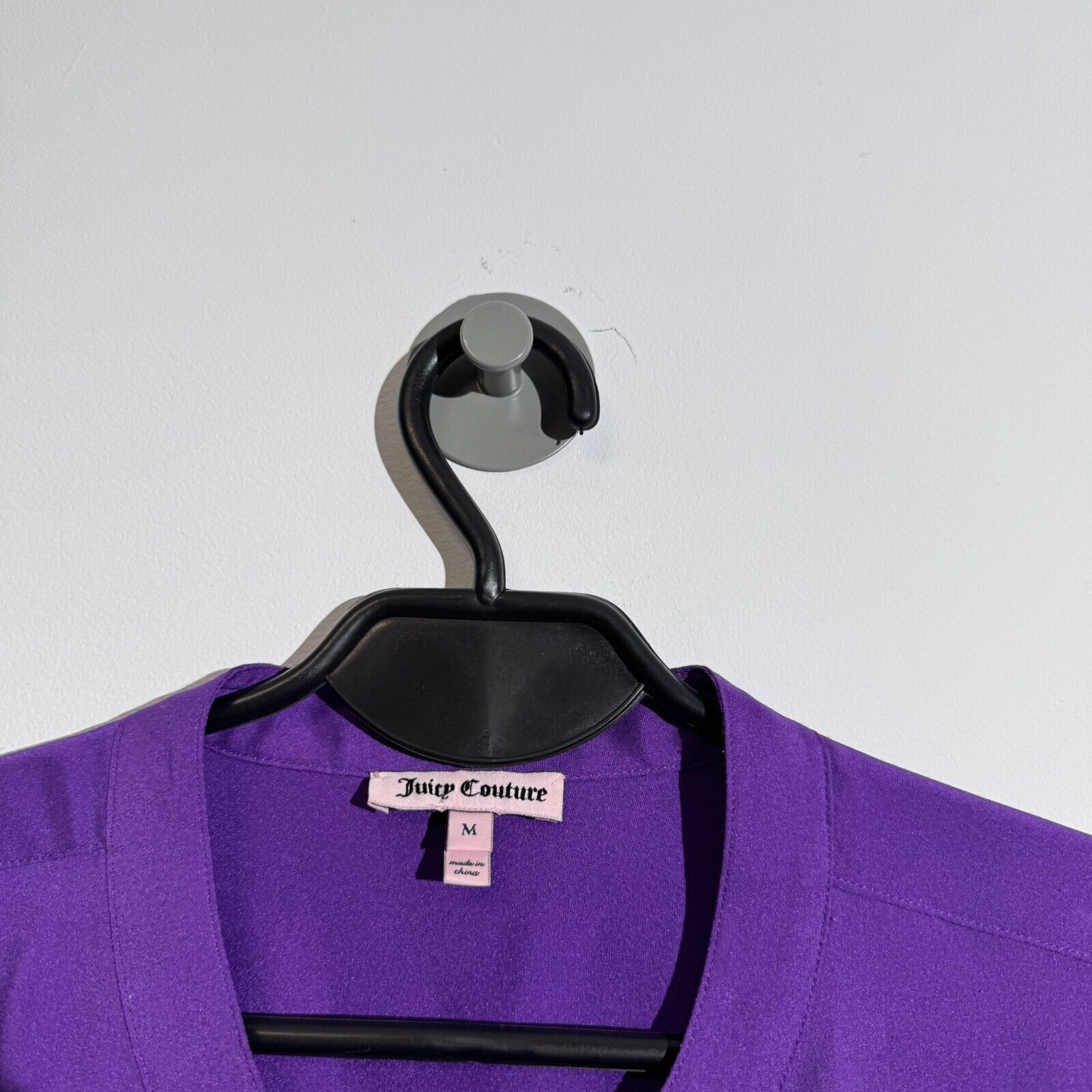 Juicy Couture × Vintage Vintage Juice Couture Purple Polyester Shirt Buton up Size M Size US M / EU 48-50 / 2 - 5 Thumbnail