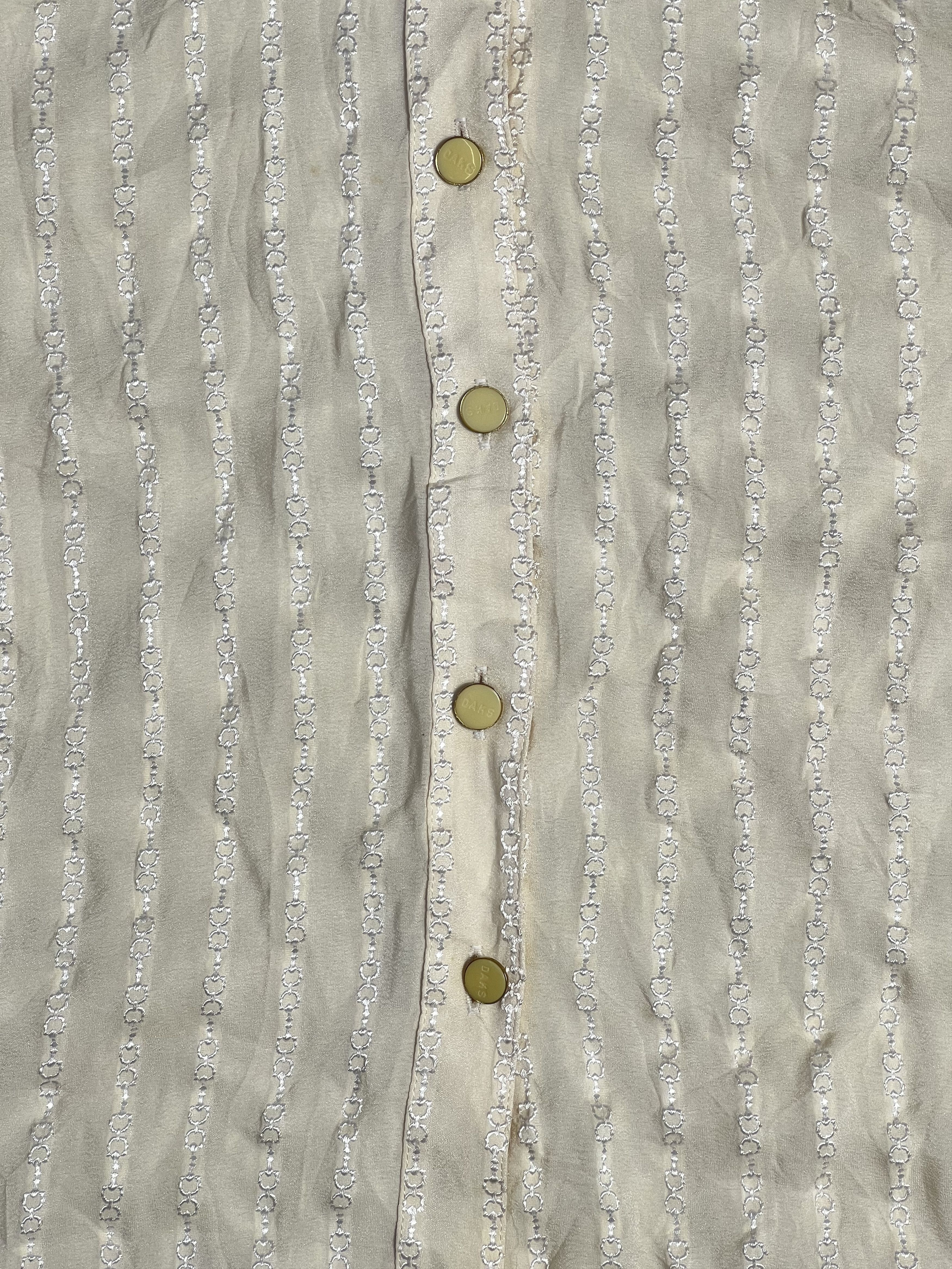 DAKS × Vintage Vintage DAKS Monogram Buttons Up Blouse (M) GTMPT426 Size M / US 6-8 / IT 42-44 - 2 Thumbnail
