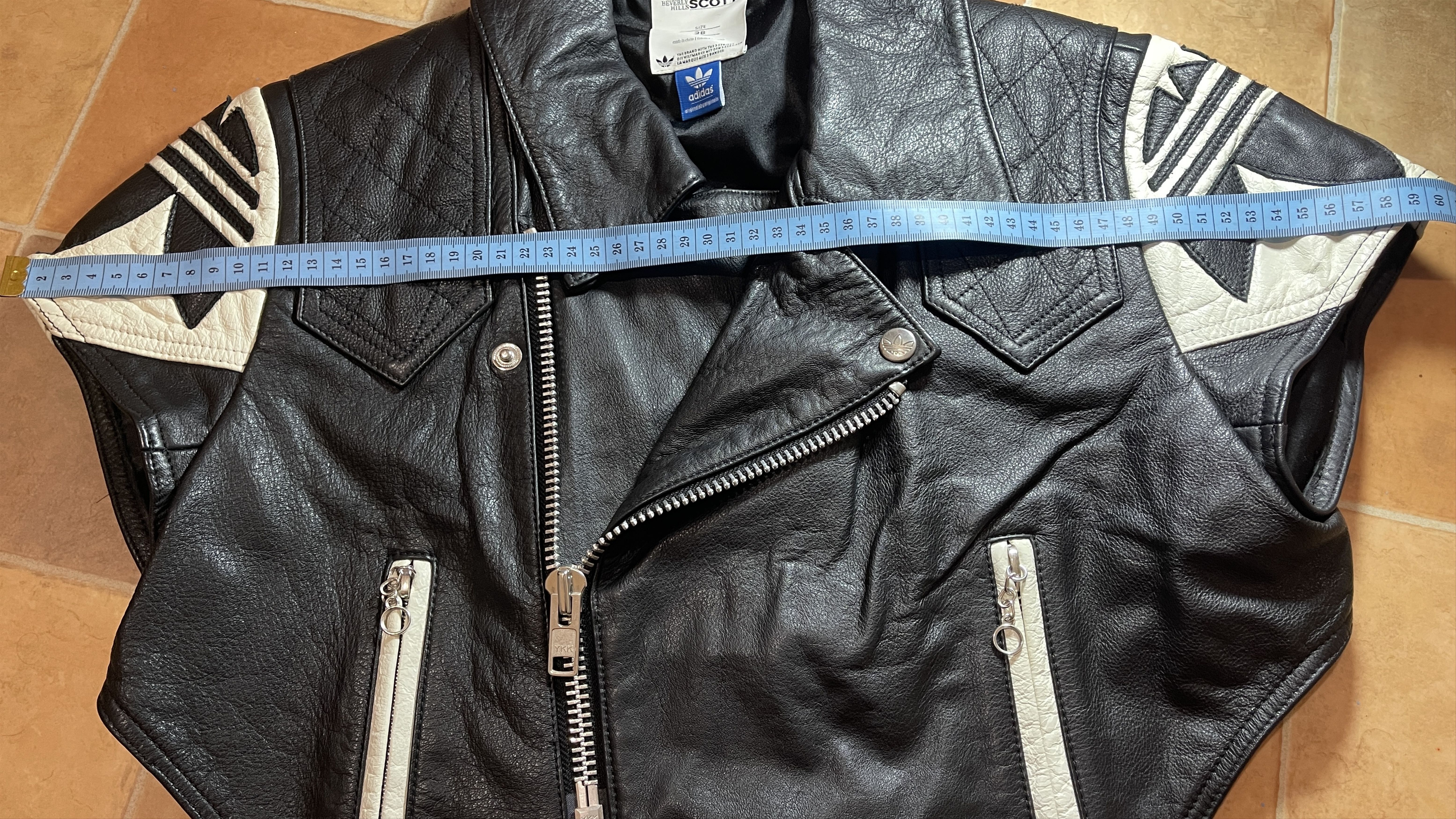 Adidas × Jeremy Scott Adidas Jeremy Scott leather biker jacket, Wings vest, O27140 Size S / US 4 / IT 40 - 16 Thumbnail