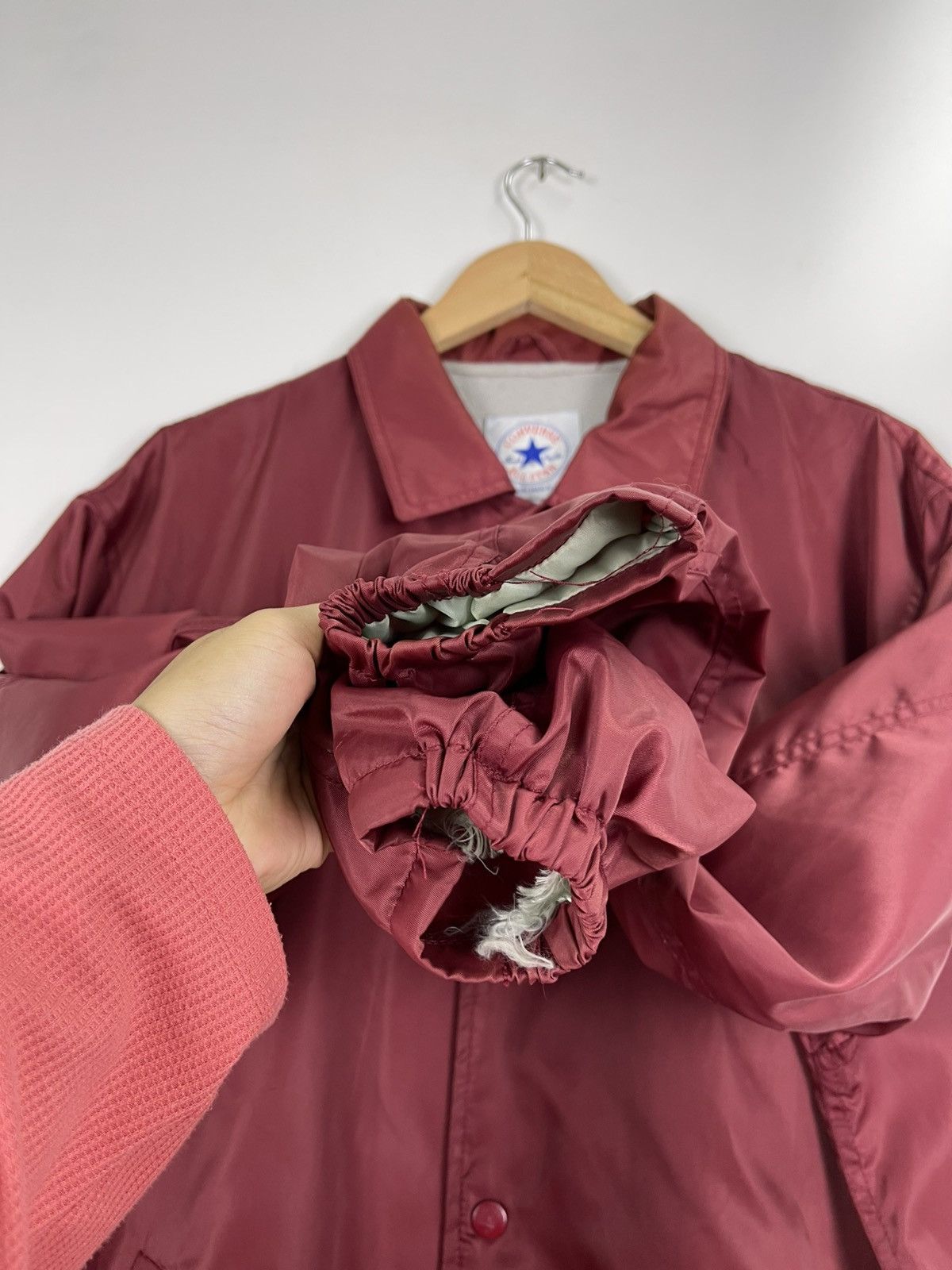 Converse × Vintage Vintage 90s Converse All Star Button Jacket Size US L / EU 52-54 / 3 - 10 Thumbnail