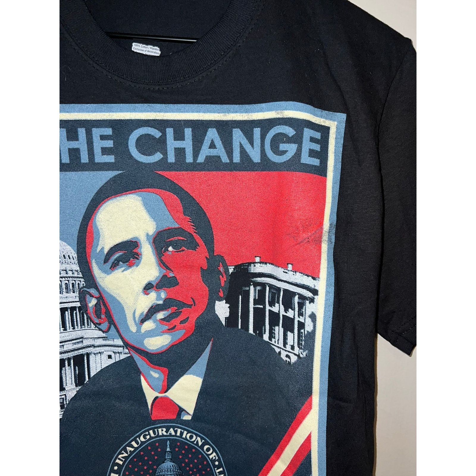 Hanes Barack Obama Shirt 2009 Be The Change Inauguration Tee Small Size US S / EU 44-46 / 1 - 3 Thumbnail
