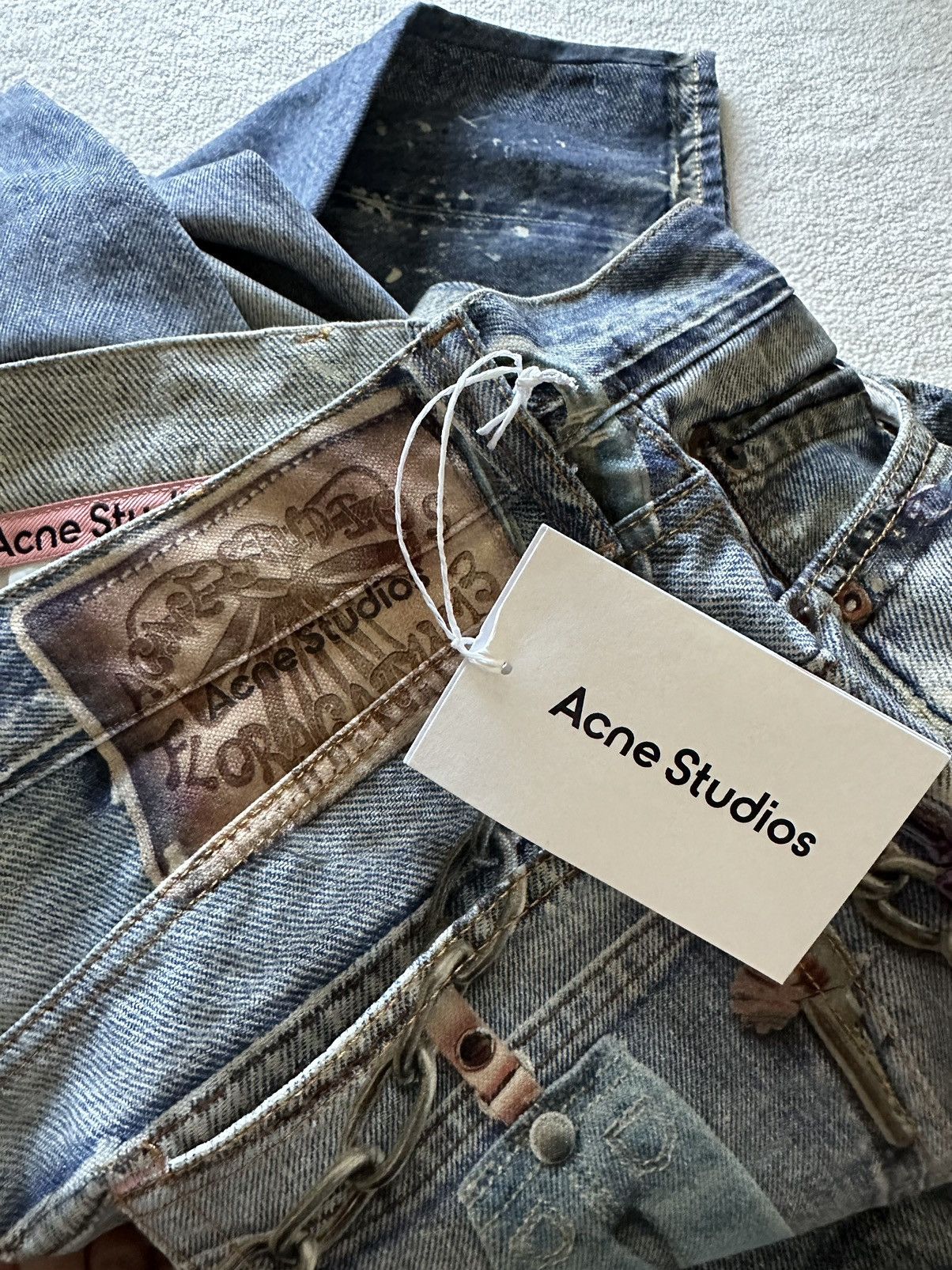 Acne Studios SS24 Acne studios loose fit rope chain jeans 48 Size US 32 / EU 48 - 25 Thumbnail