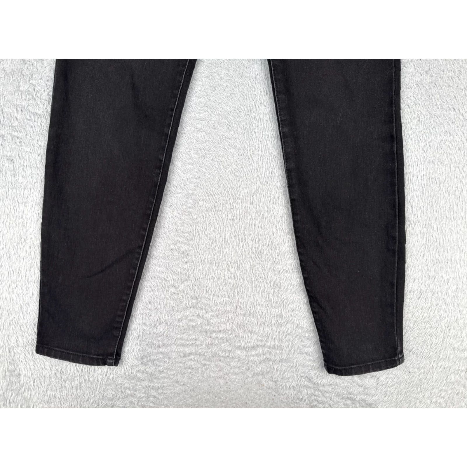 Vintage Style&co. Jeans Womens 4 Black Denim Skinny Mid Rise 28x30 Cotton Size 27" / US 4 / IT 40 - 2 Thumbnail