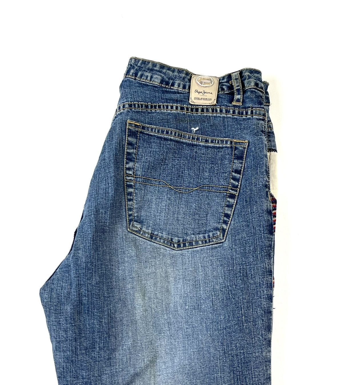 Pepe Jeans Pepe jeans 2000s y2k vintage patchwork jeans embroidered Size US 30 / EU 46 - 8 Thumbnail